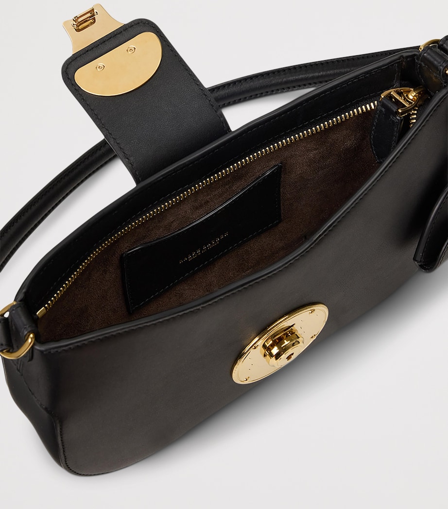 Ralph Lauren Collection Small Calfskin Ricky Shoulder Bag Black Image 3