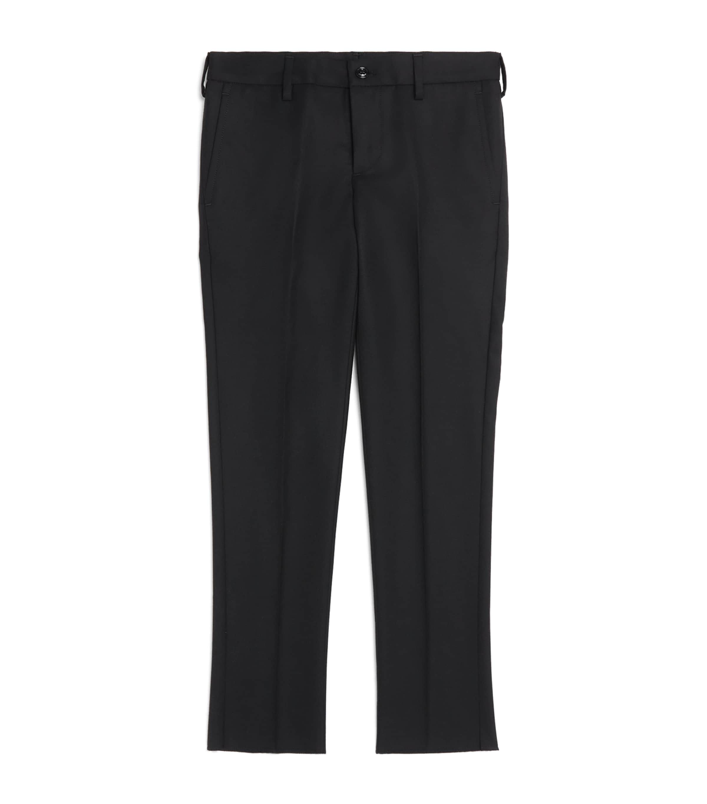 Stefano Ricci Kids Wool Chinos (6-16 Years) C. Black Image 1