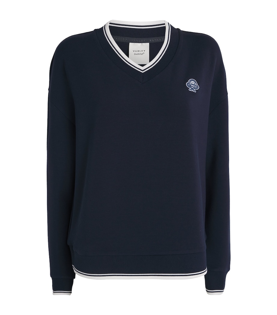 V-Neck Iona Sweatshirt NAVY Image 1