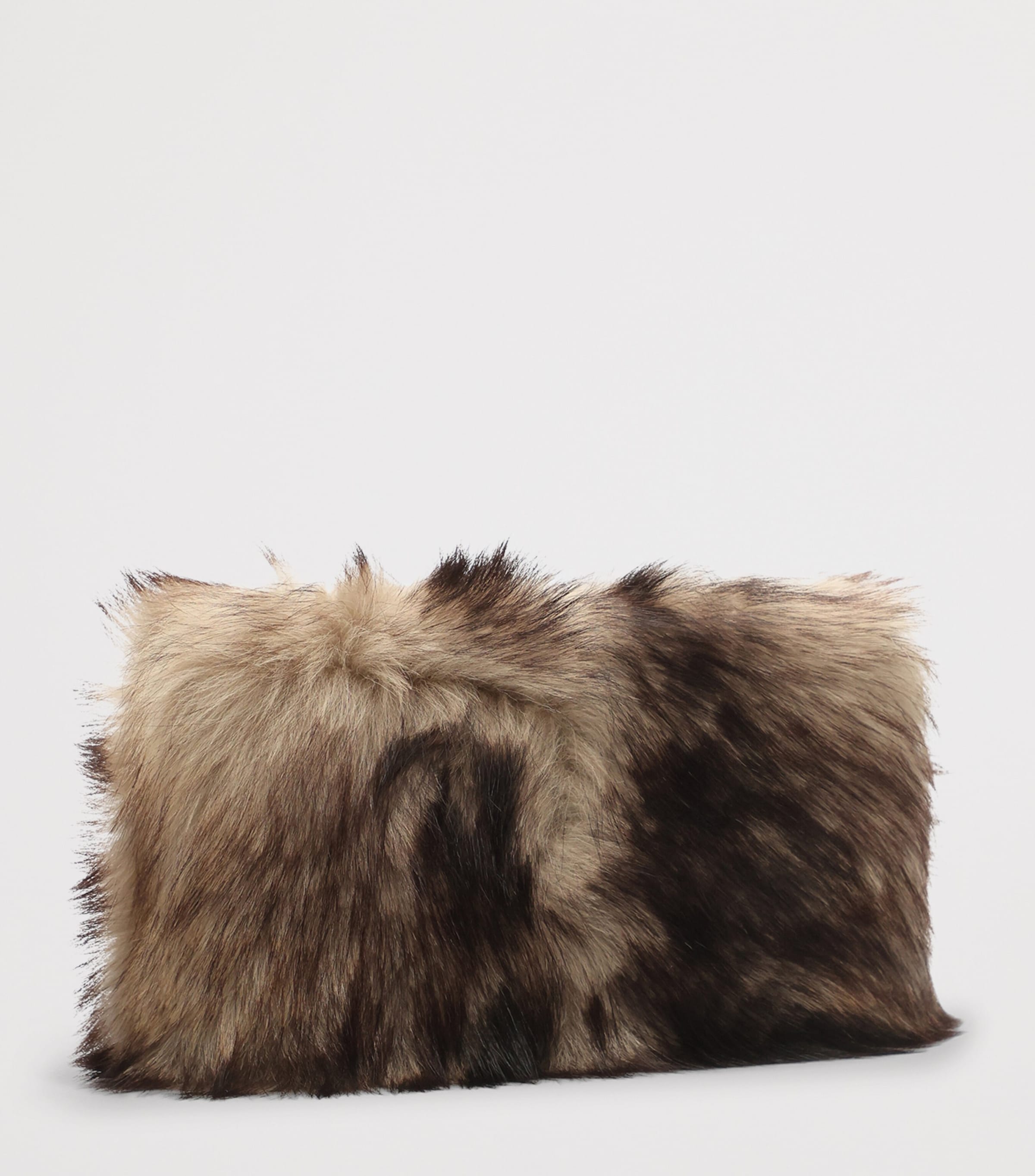 Schiaparelli Lambskin Velvet Hand In Hand Clutch Bag Beige Image 4