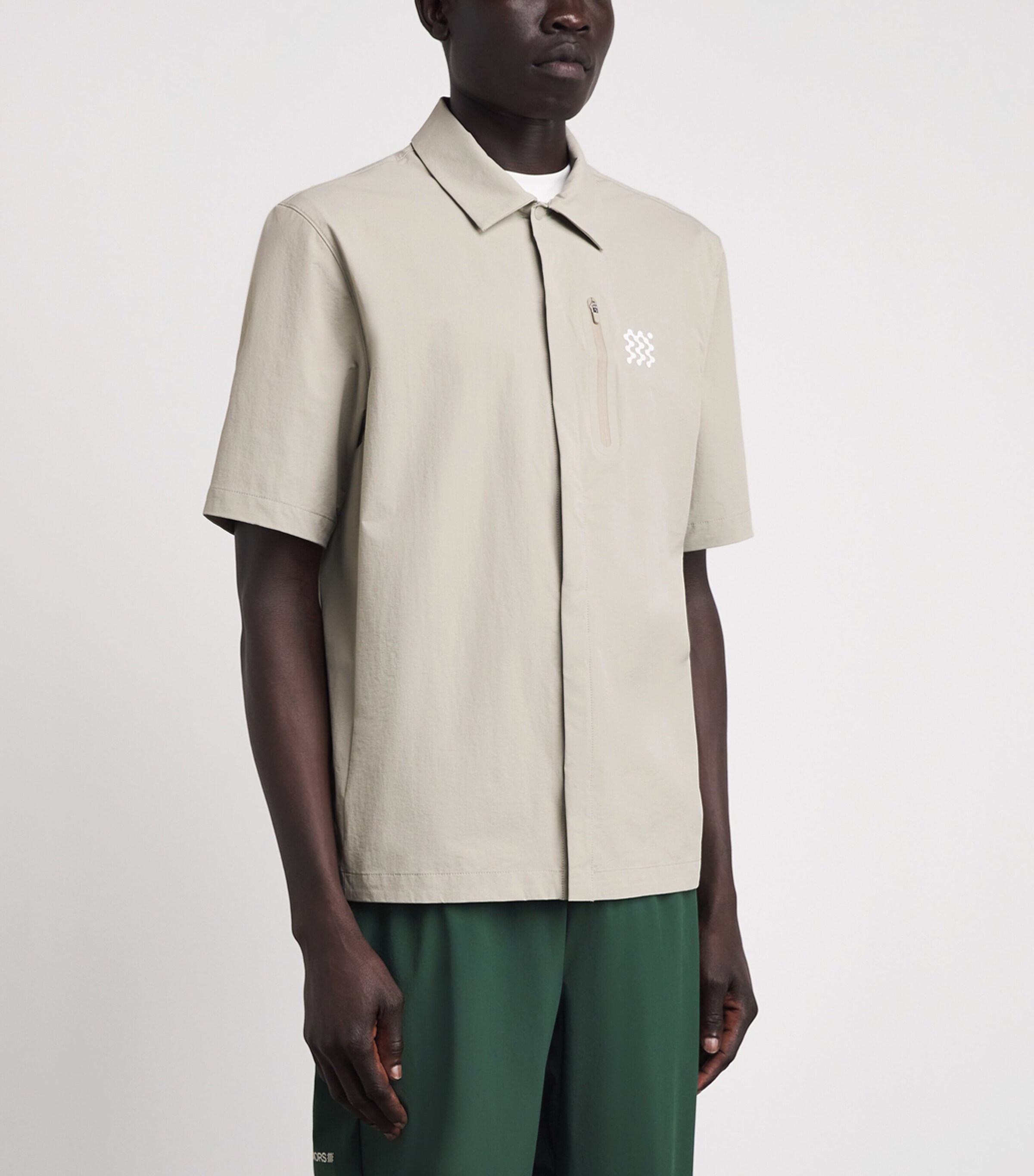 Manors Mens Water-Resistant Frontier Polo Shirt Dune Image 4
