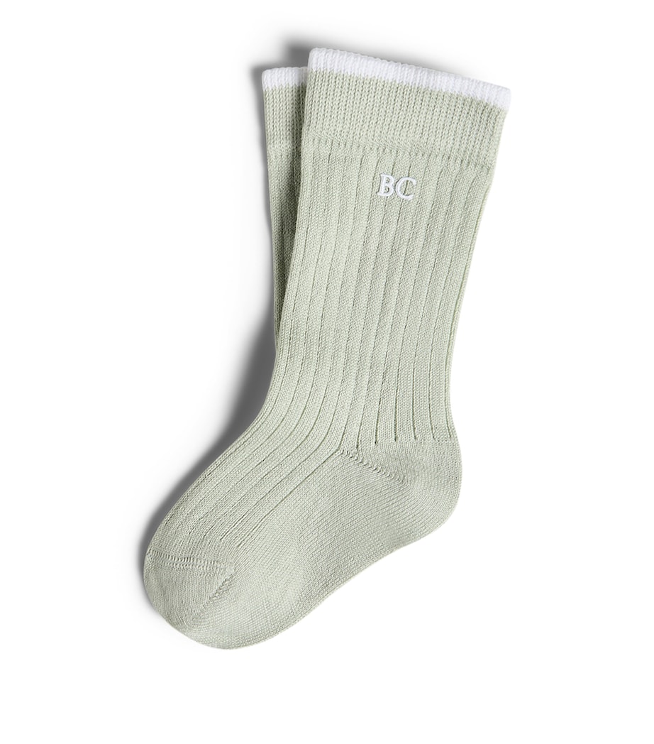 Brunello Cucinelli Kids Cotton Rib Knit Socks (6-36 Months) Image 1
