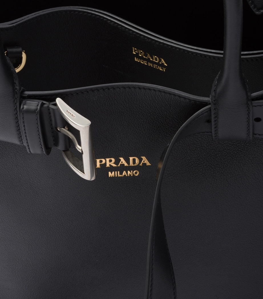 Large Leather Buckle Tote Bag F0002 Image 6