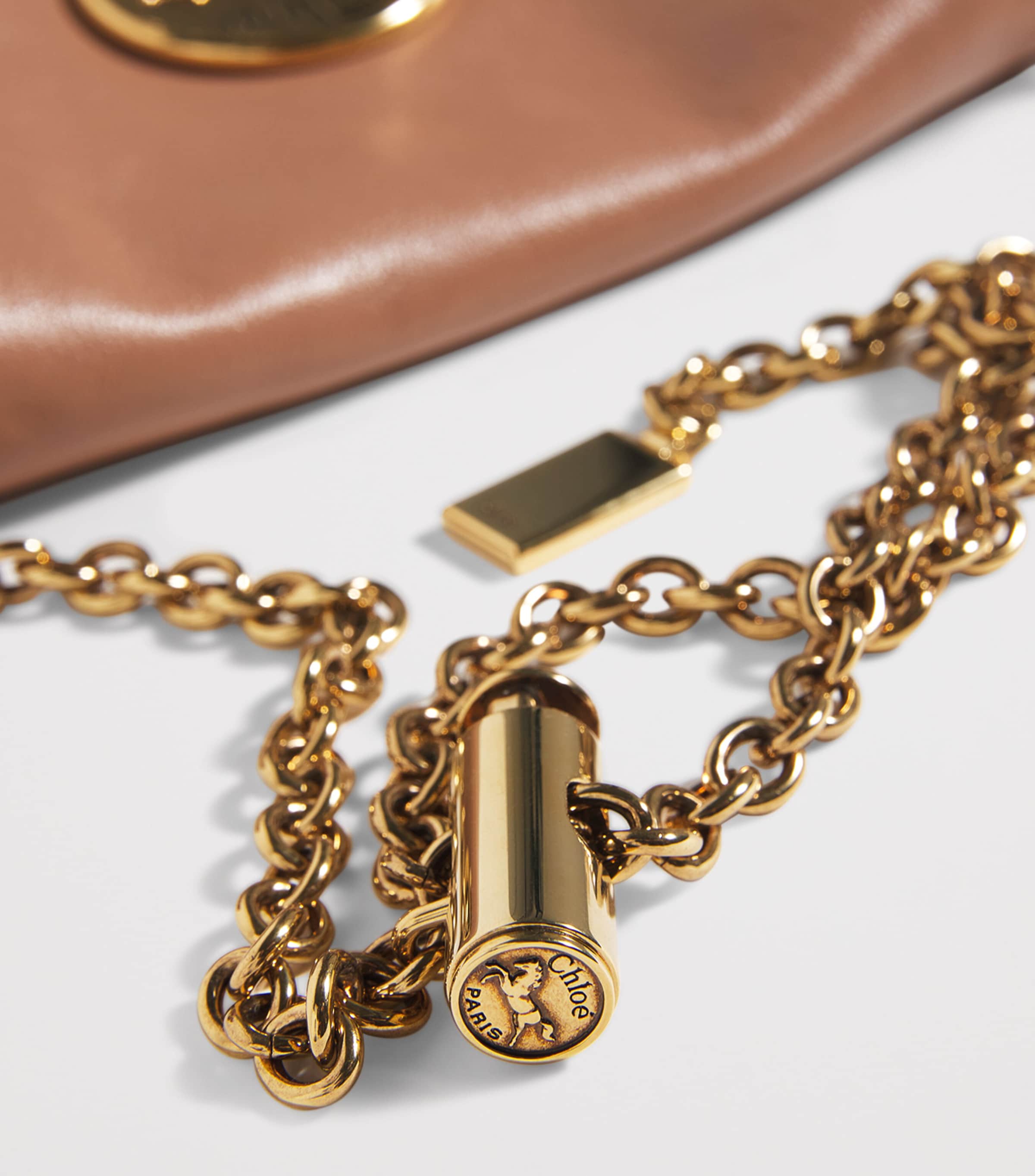 Medium Leather Heritage Shoulder Bag  WOODROSE Image 6