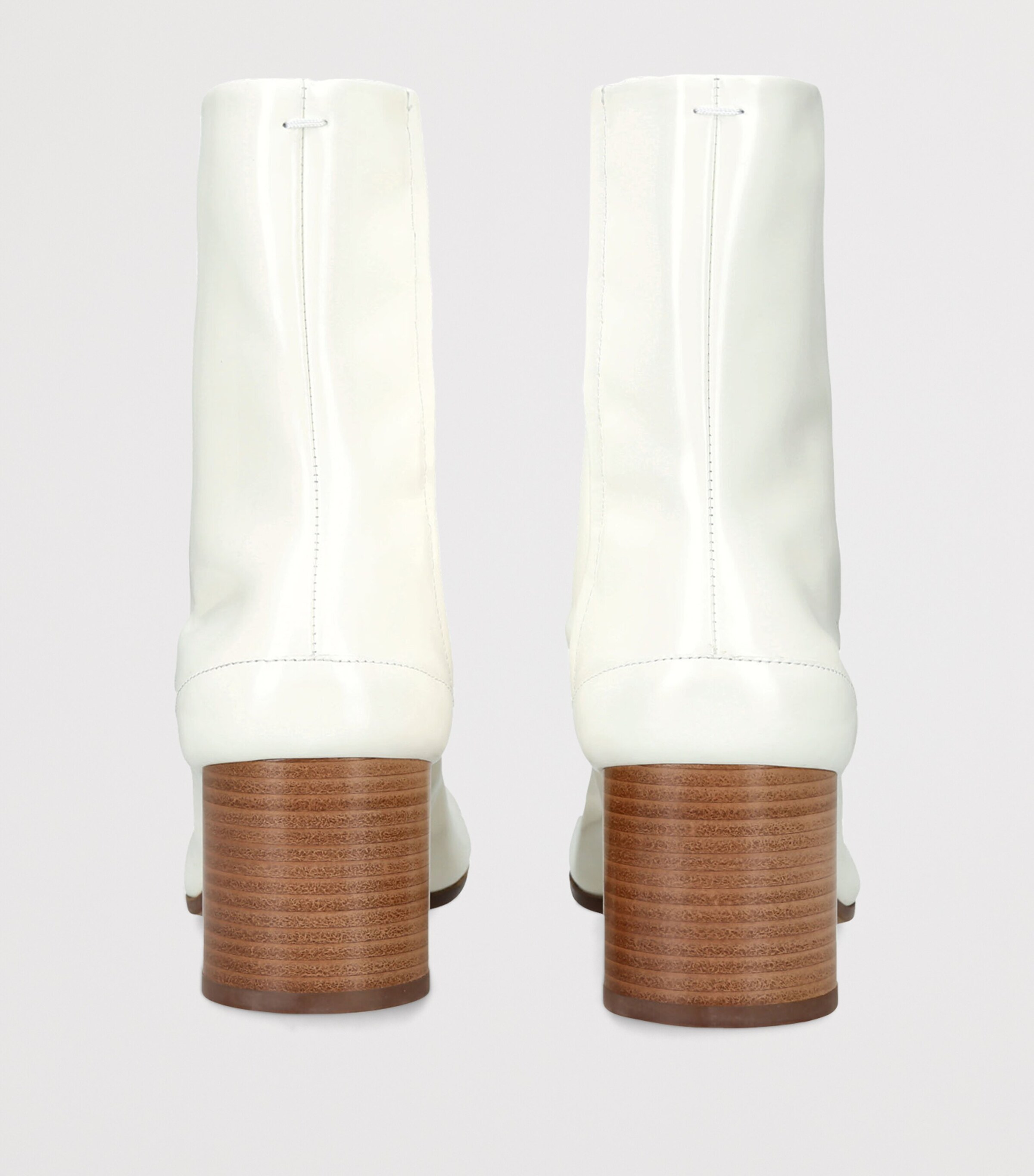 Maison Margiela Leather Tabi Boots 60 White Image 4