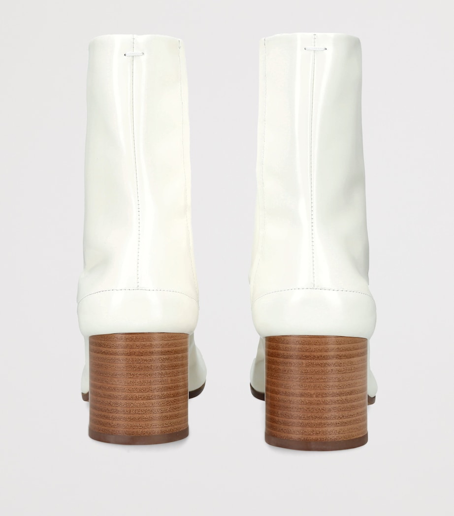 Maison Margiela Leather Tabi Boots 60 White Image 4