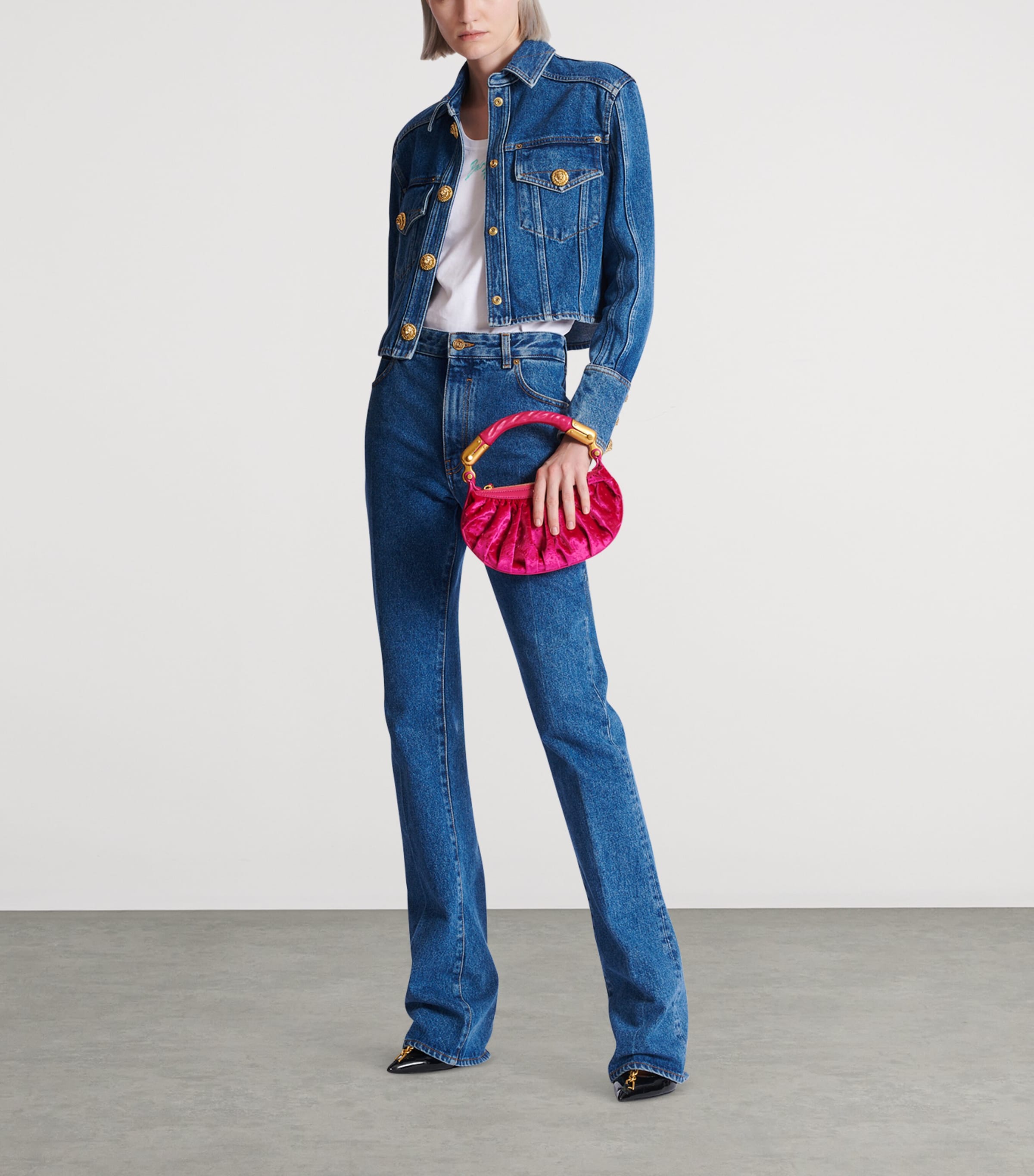 Mini Ebene Top-Handle Bag 4CJ ROSE FUCHSIA Image 2