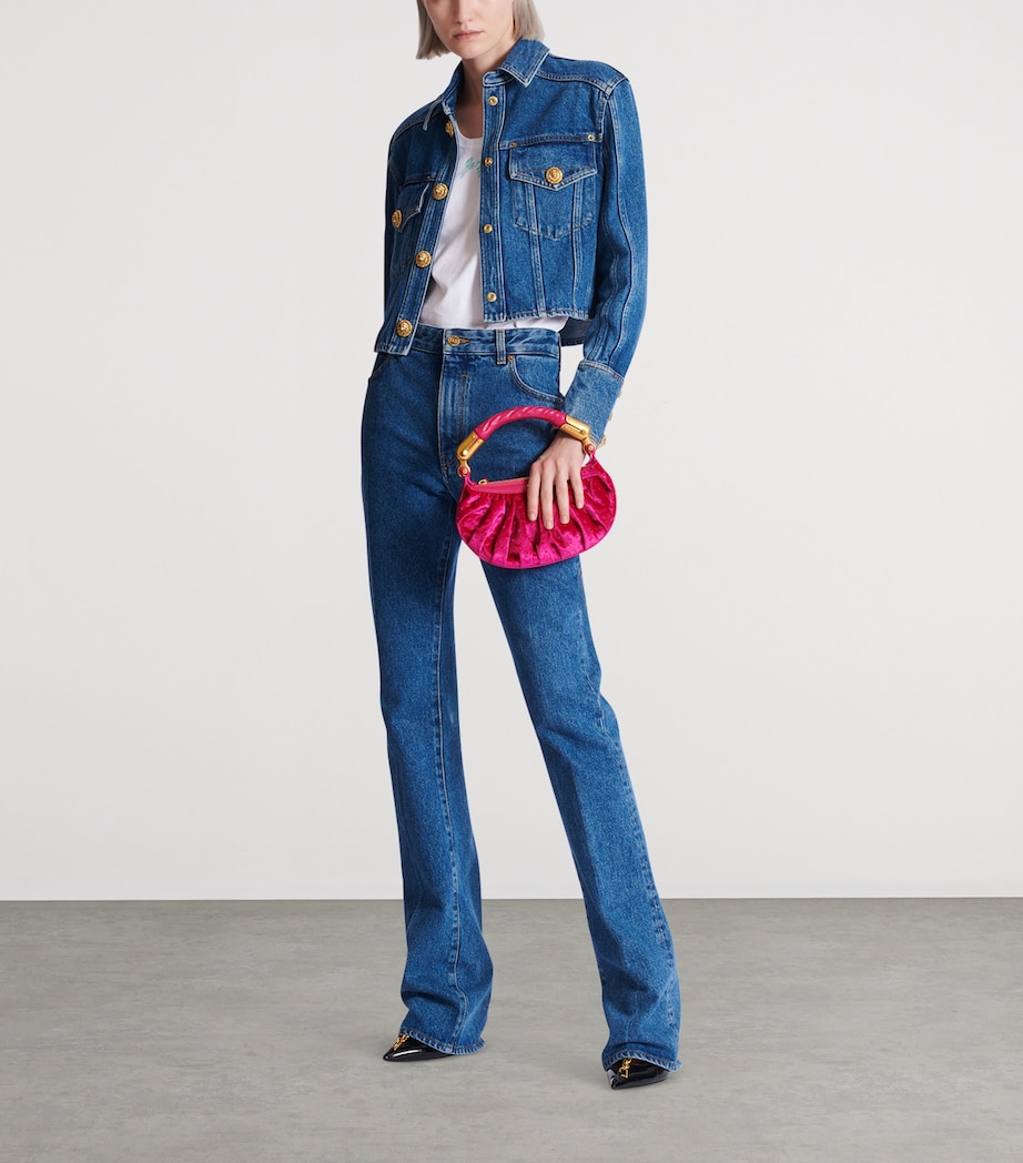 Mini Ebene Top-Handle Bag 4CJ ROSE FUCHSIA Image 2