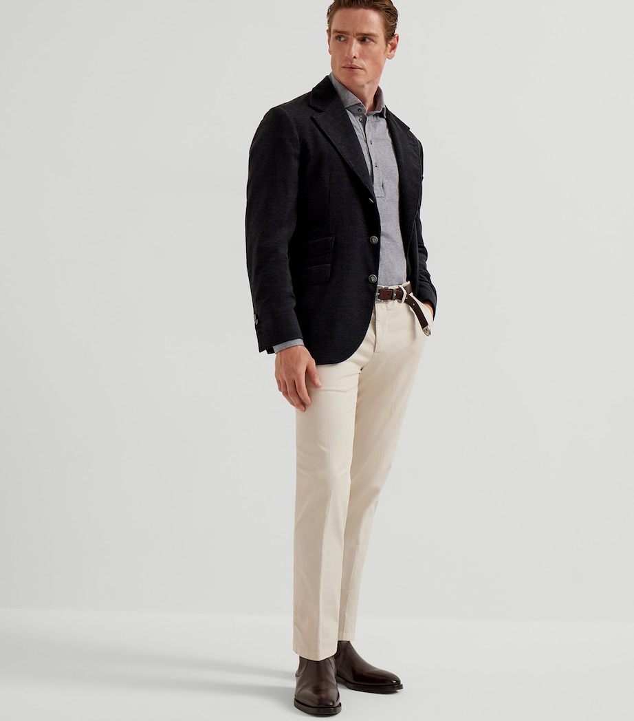 Stretch-Cotton Garment-Dyed Trousers C6233 Image 3