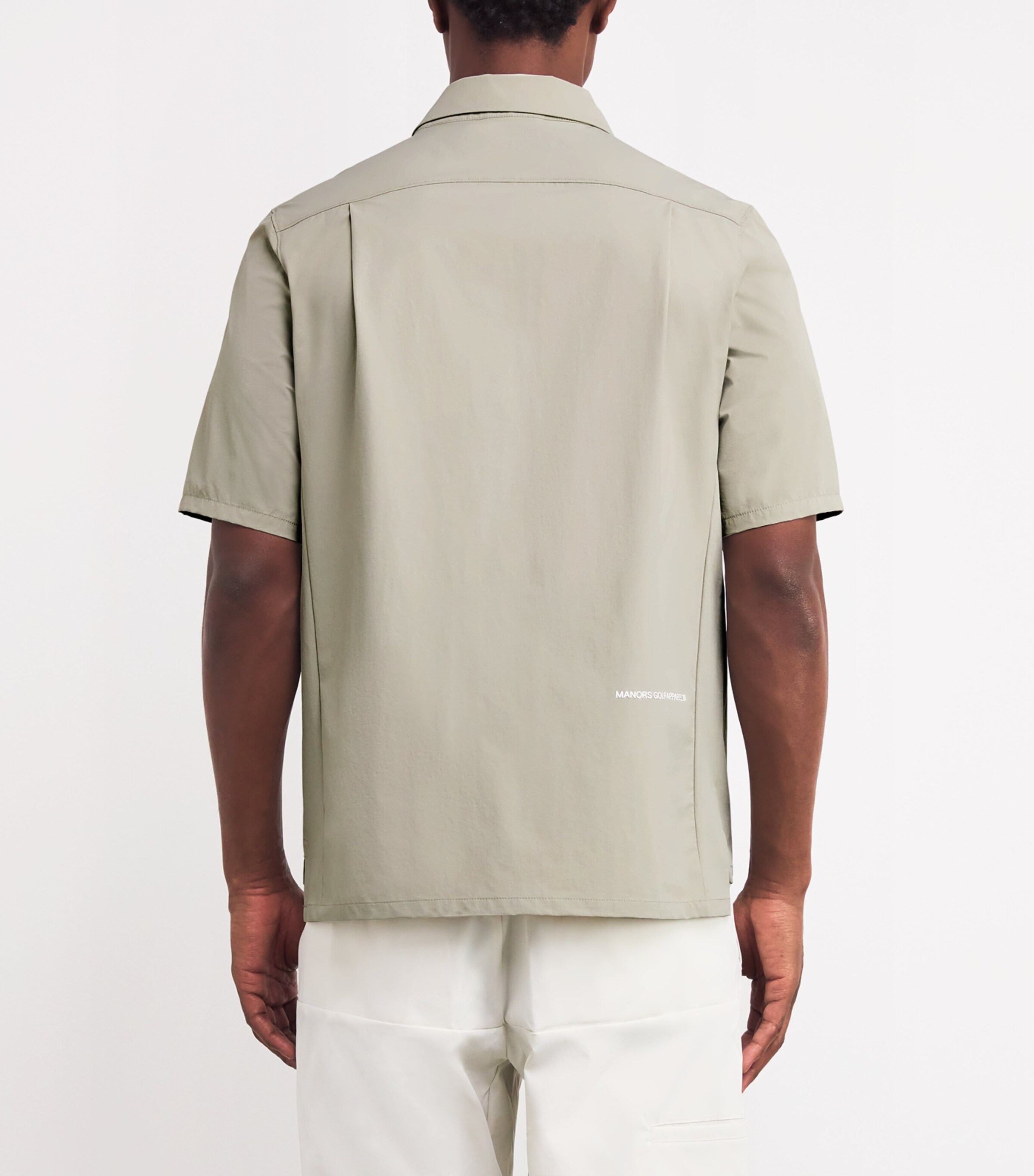 Manors Mens Water-Resistant Frontier Shirt Taupe Image 4