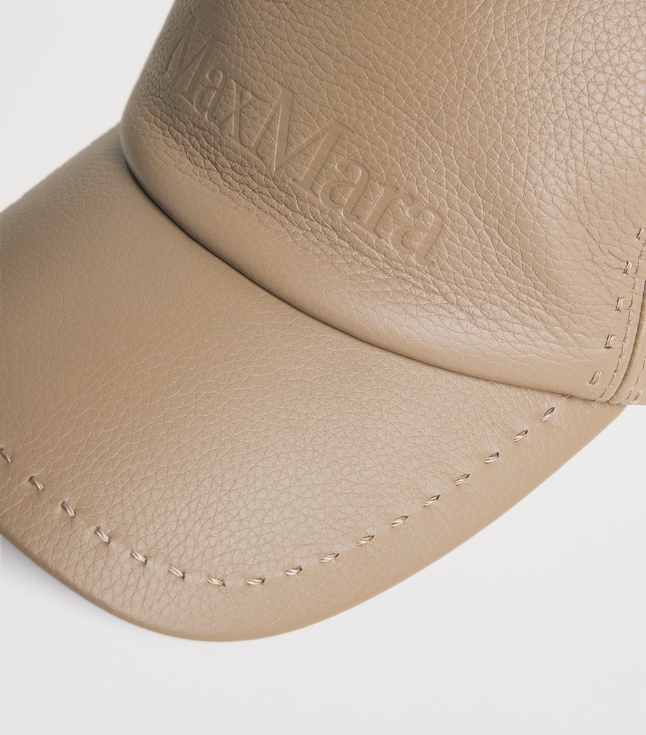 Leather Logo Cap MUD Image 4