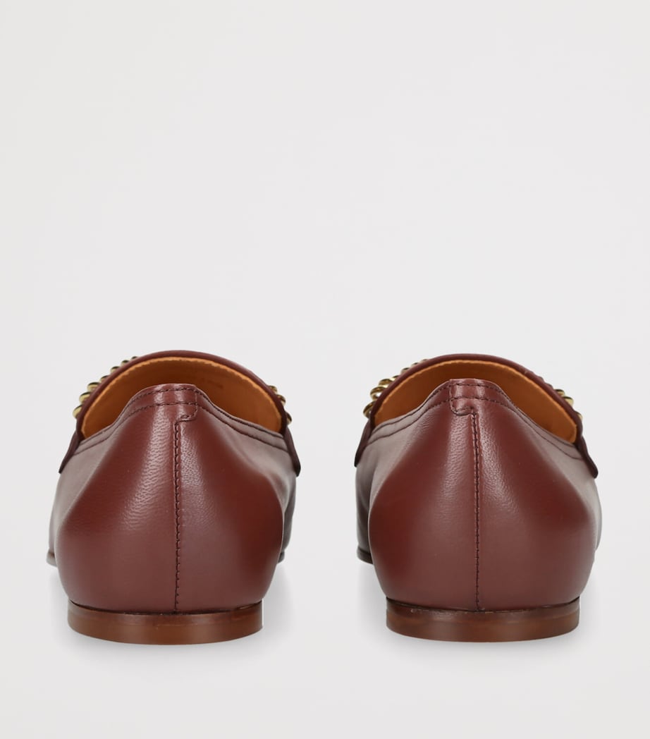 Leather Mocassins WINE Image 2