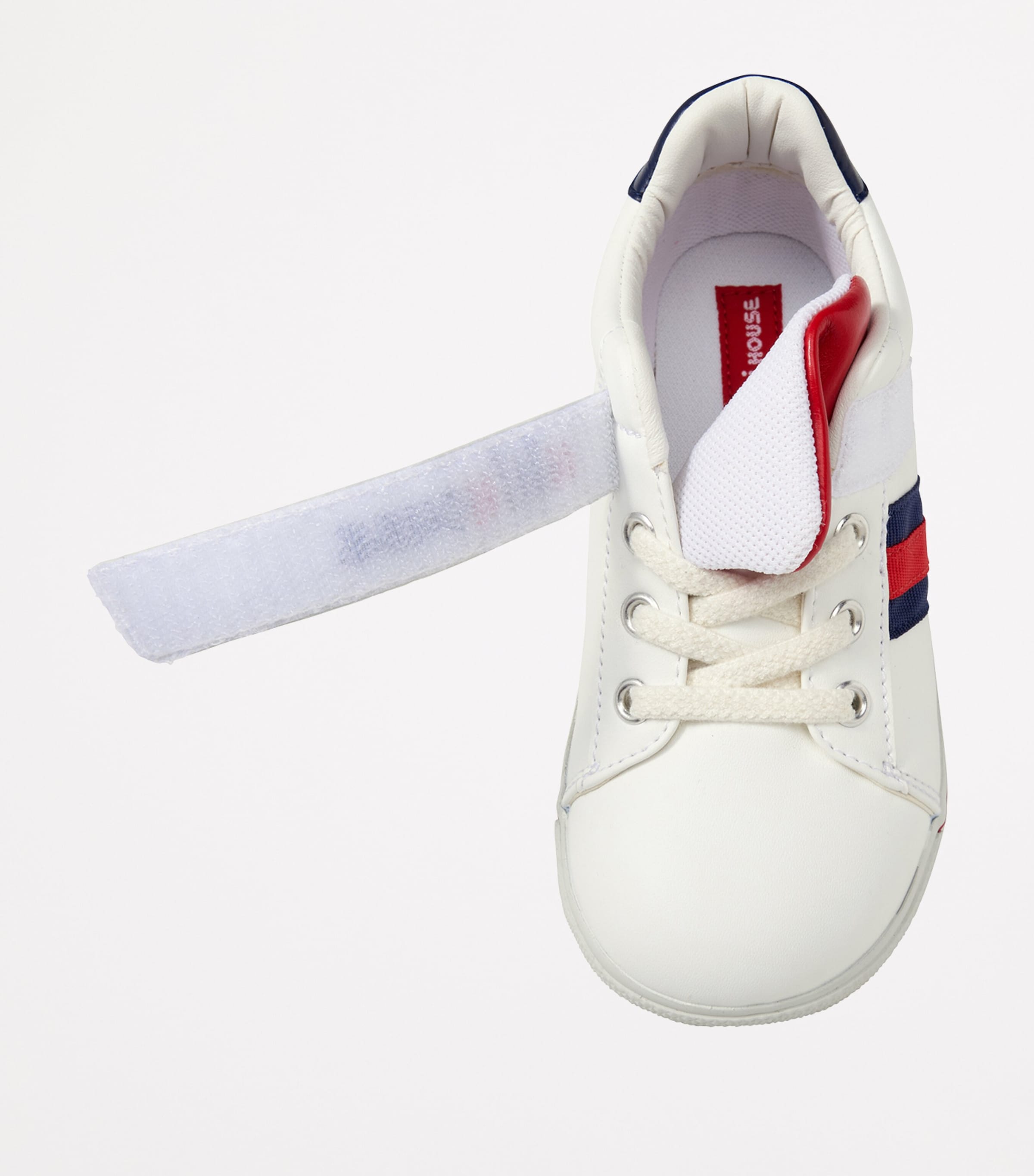 Faux Leather Logo Trainers 2 Image 5