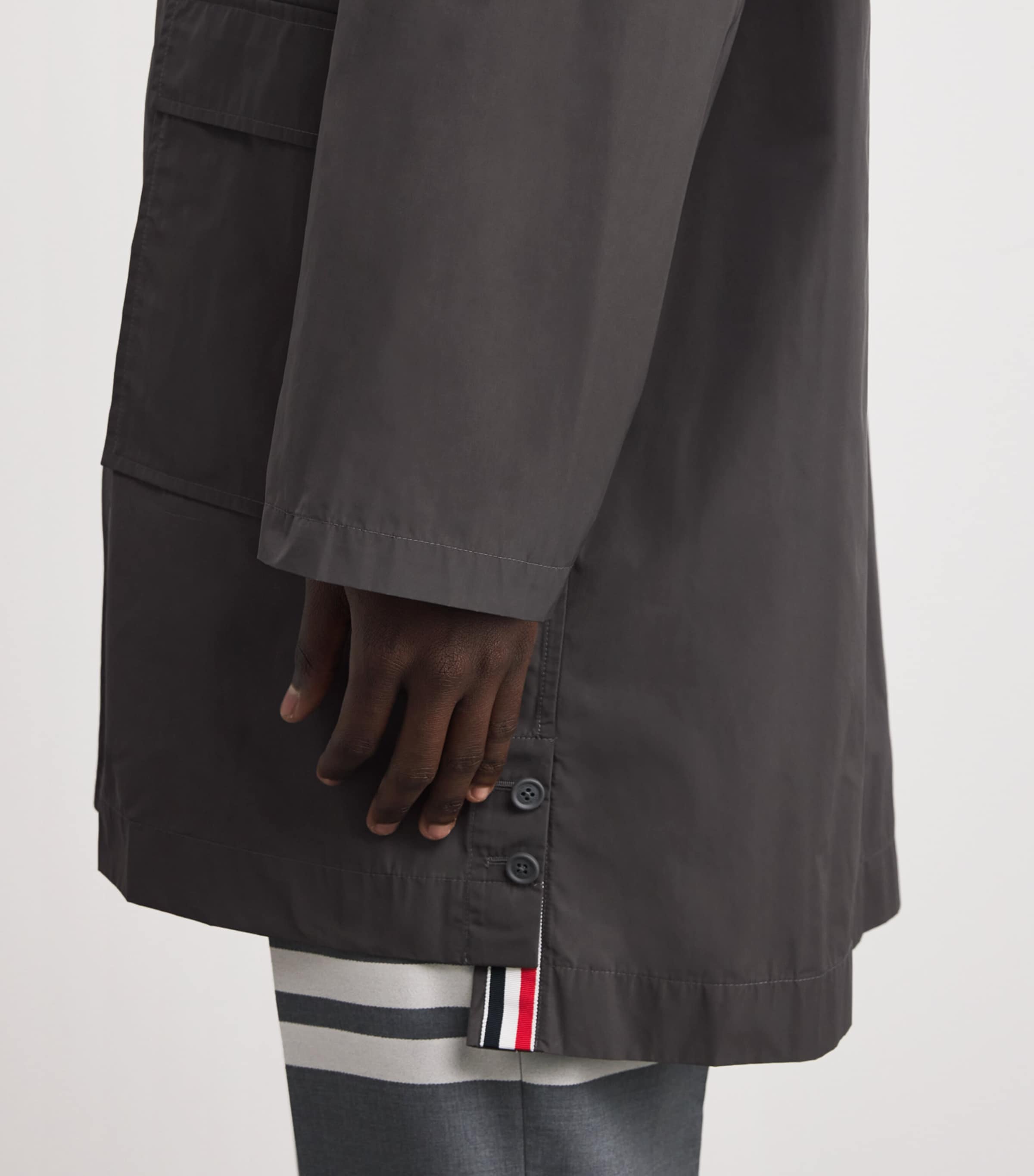 Technical Packable Logo Jacket DARK GREY Image 6