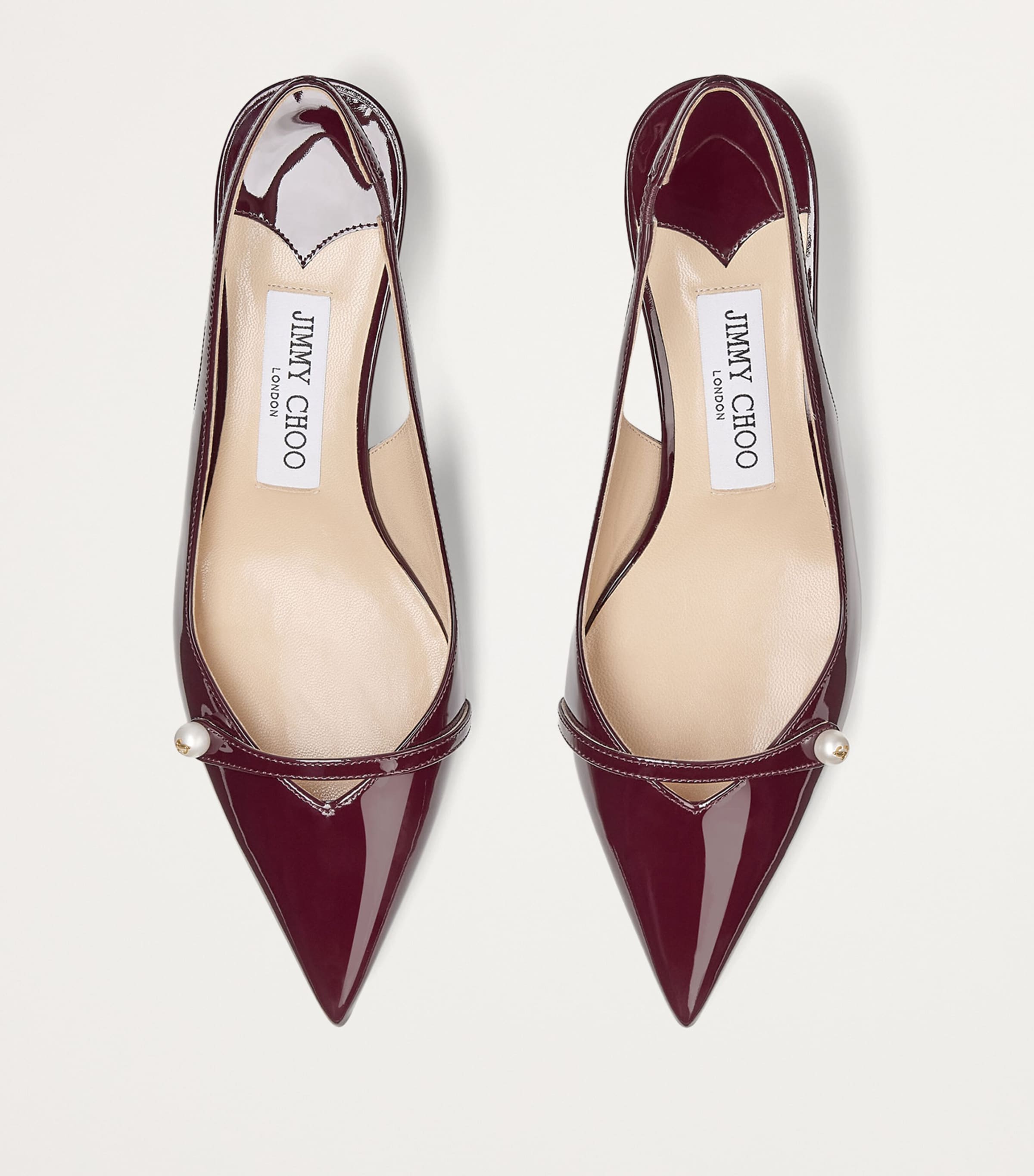 【関税&送料込】Jimmy Choo Amita 85 Slingback Amita 85 | Black Patent Nappa Leather Slingbacks | JIMMY CHOO US