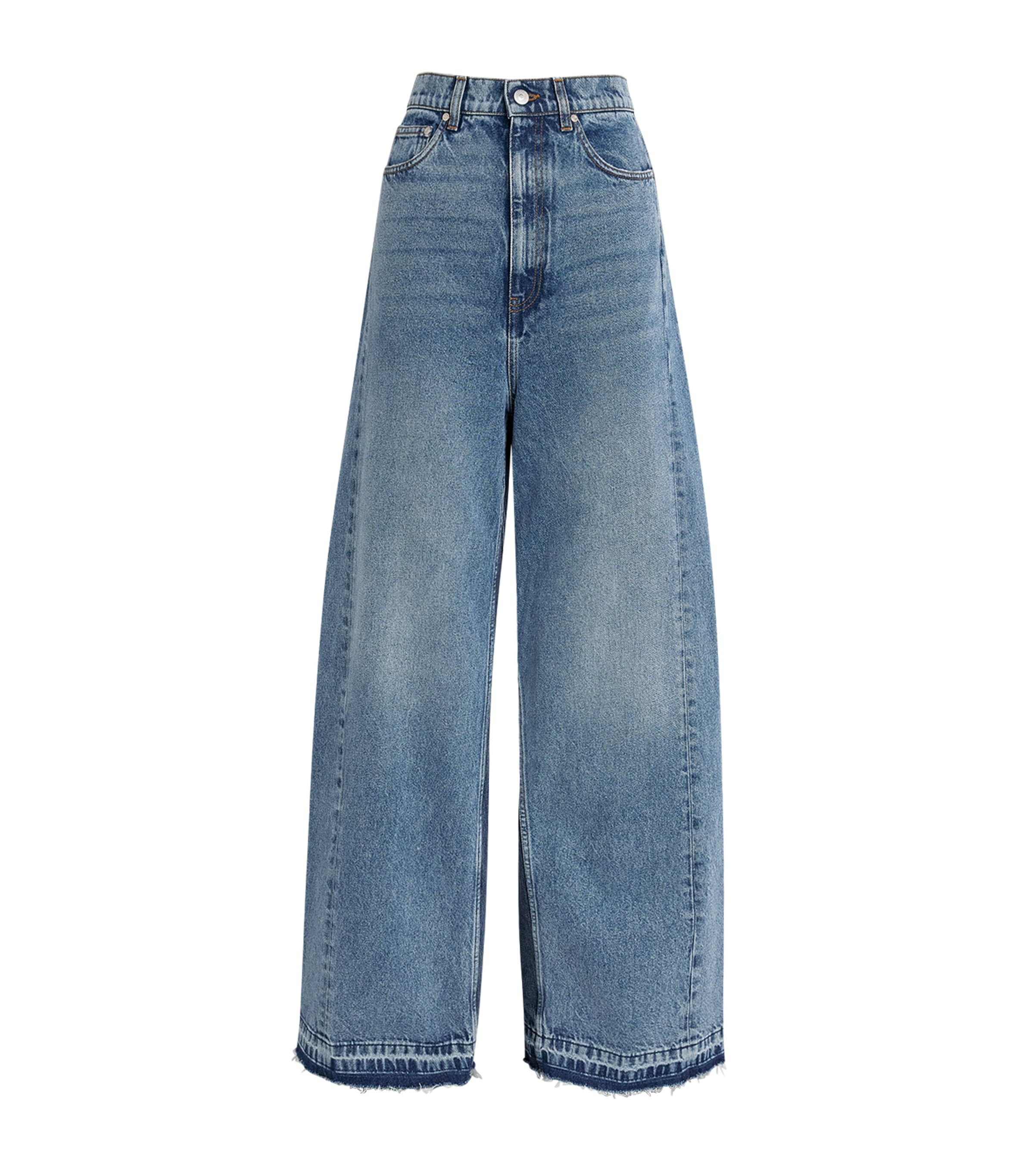 Stella Mccartney Panelled Wide-leg Jeans
