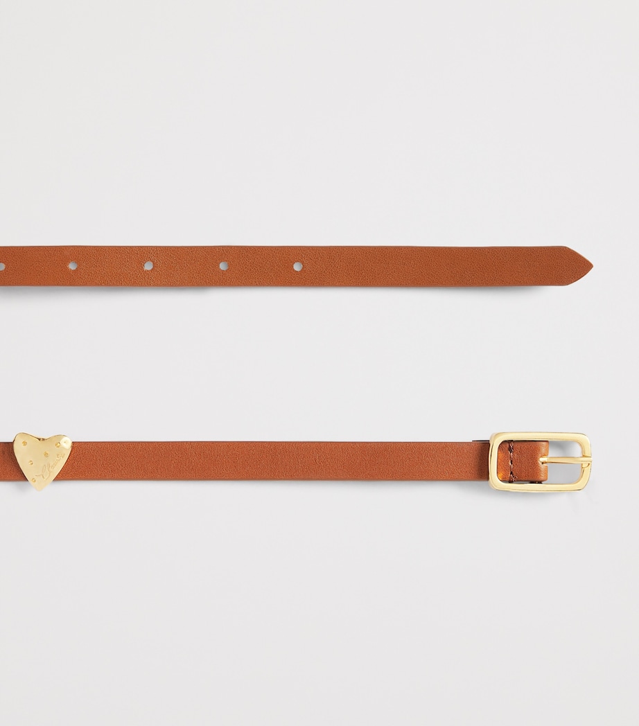 Claudie Pierlot Calfskin Belt Camel Image 3