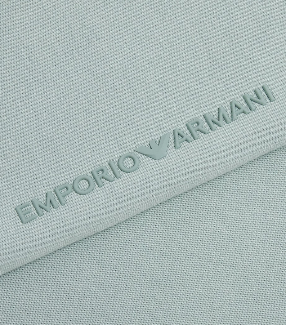 Emporio Armani Kids Double-Knit Sweatpants (4-16 Years) Iceberg Green Image 2