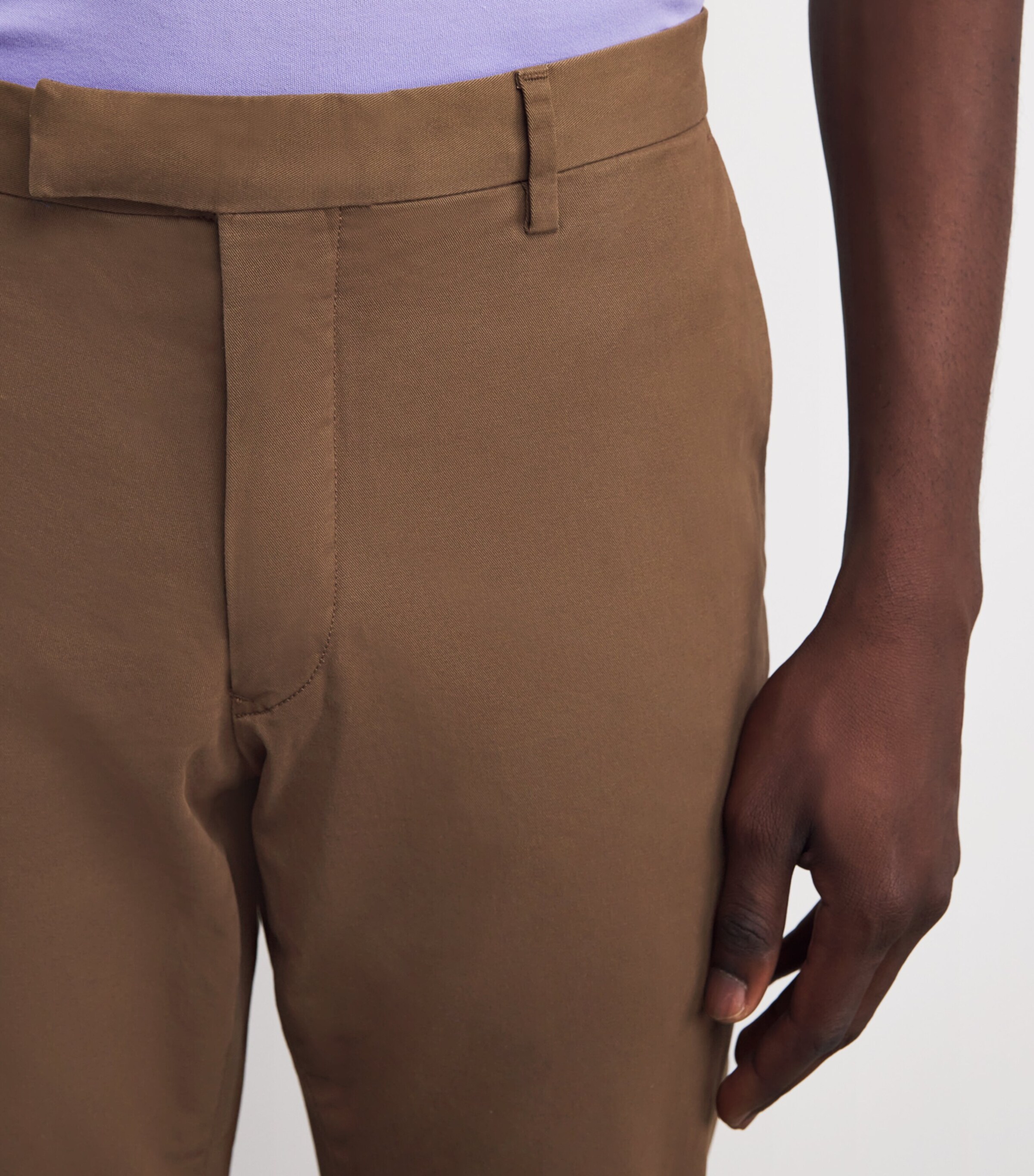 Polo Ralph Lauren Mens Stretch-Cotton Slim Chinos Brown Image 6