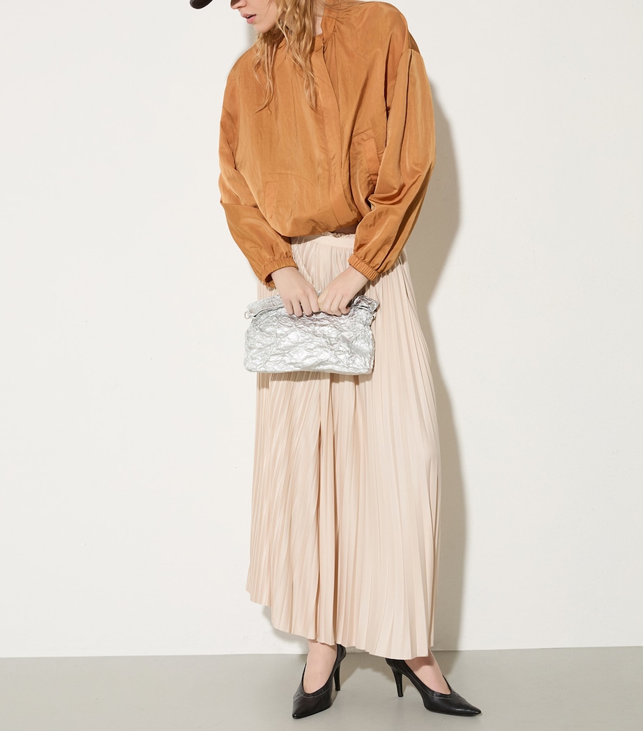 Jersey Pleated Maxi Skirt POWDER Image 5