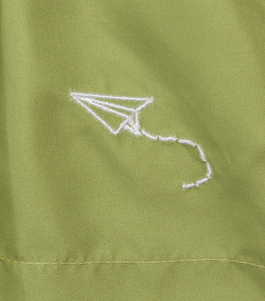 Mumzers Logo Swim Shorts (3-14 Years) Green Image 2