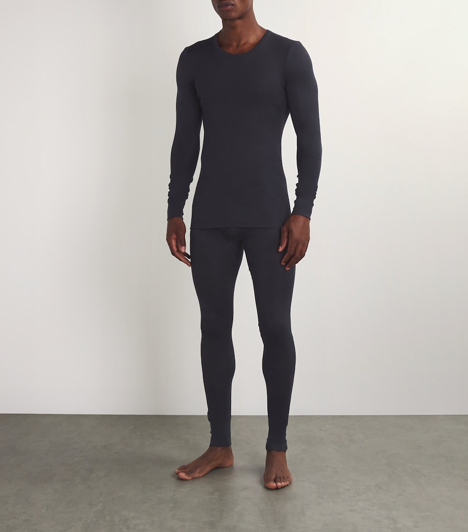 Woollen Silk Long Sleeve T-Shirt GREY Image 2