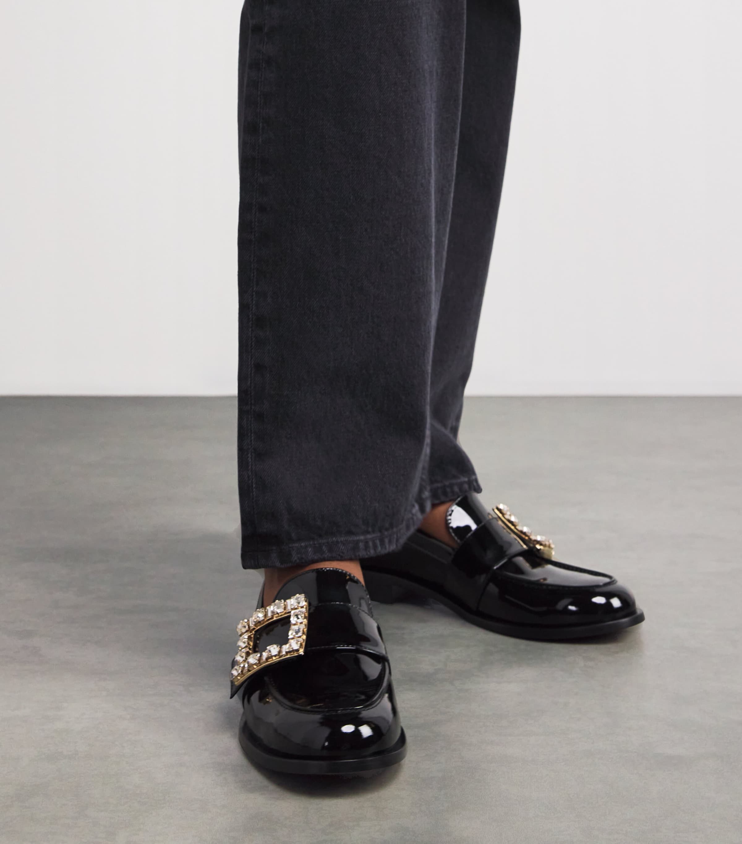 Roger Vivier Patent Leather Très Vivier Loafers | Harrods US