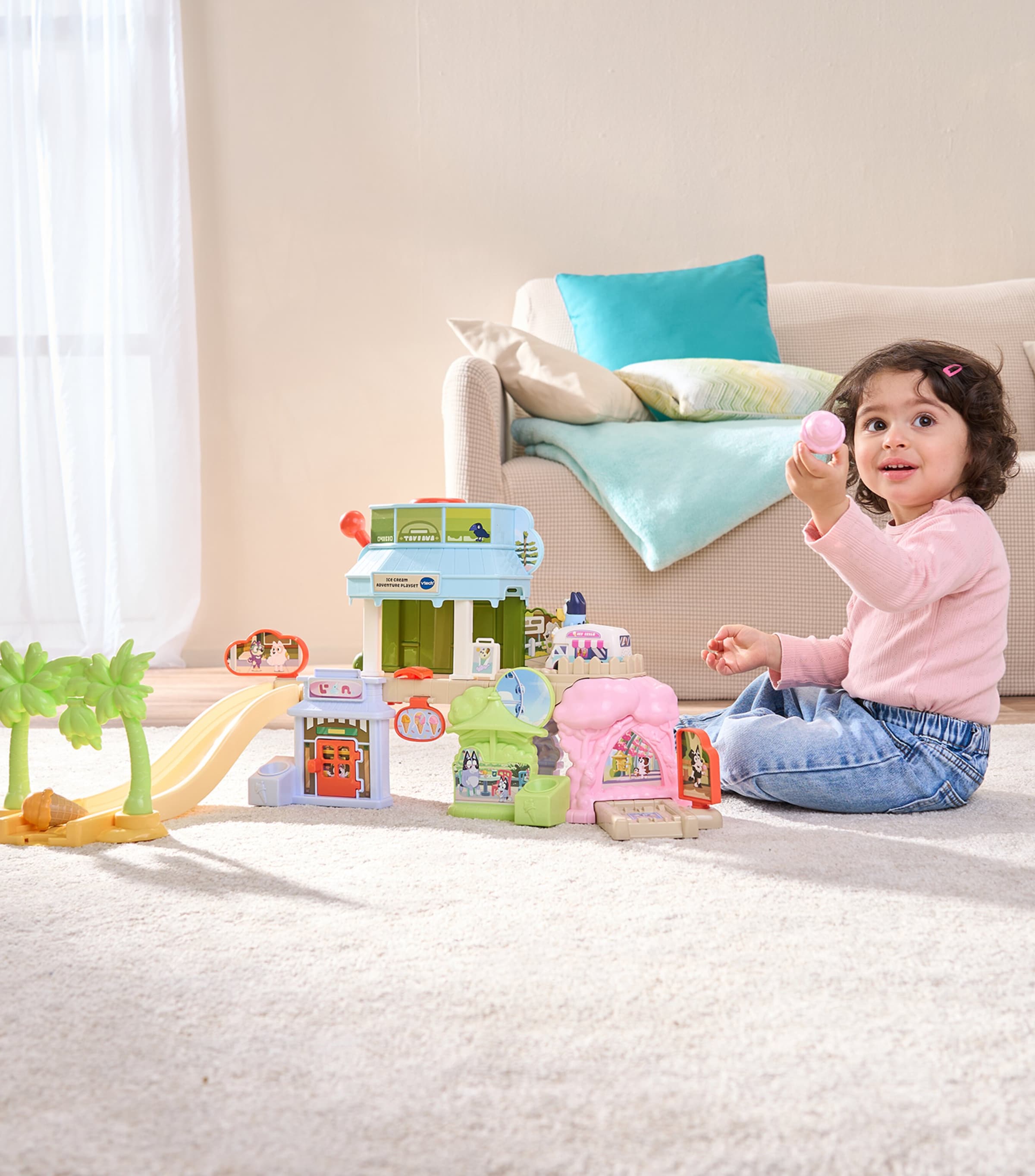 VTech Toot-Toot Drivers Bluey: Ice Cream Adventure Play Set Image 3