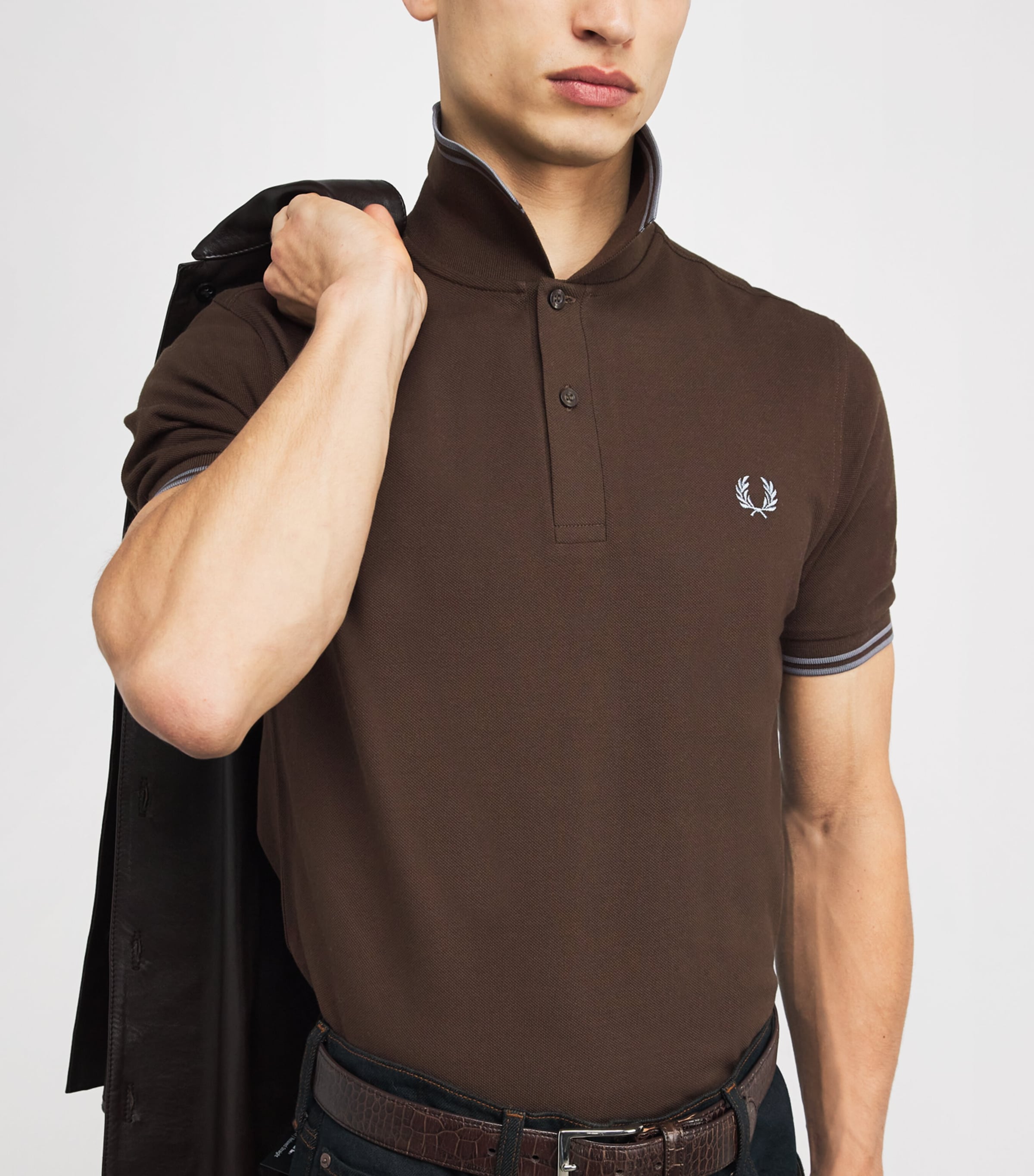 Twin Tipped Polo Shirt 49A BRNTTBCC/STKPRTB Image 6