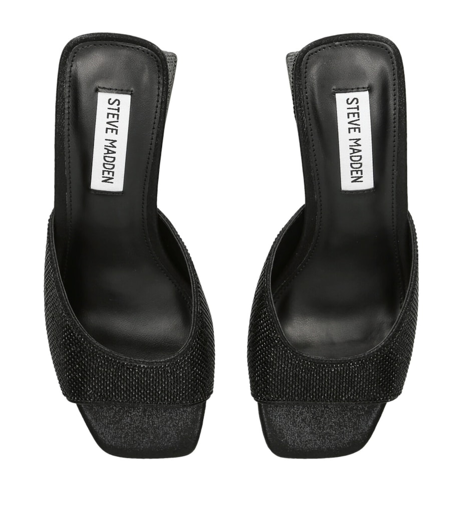 Steve Madden Embellished Glowing-R Mules 80 Black Image 4