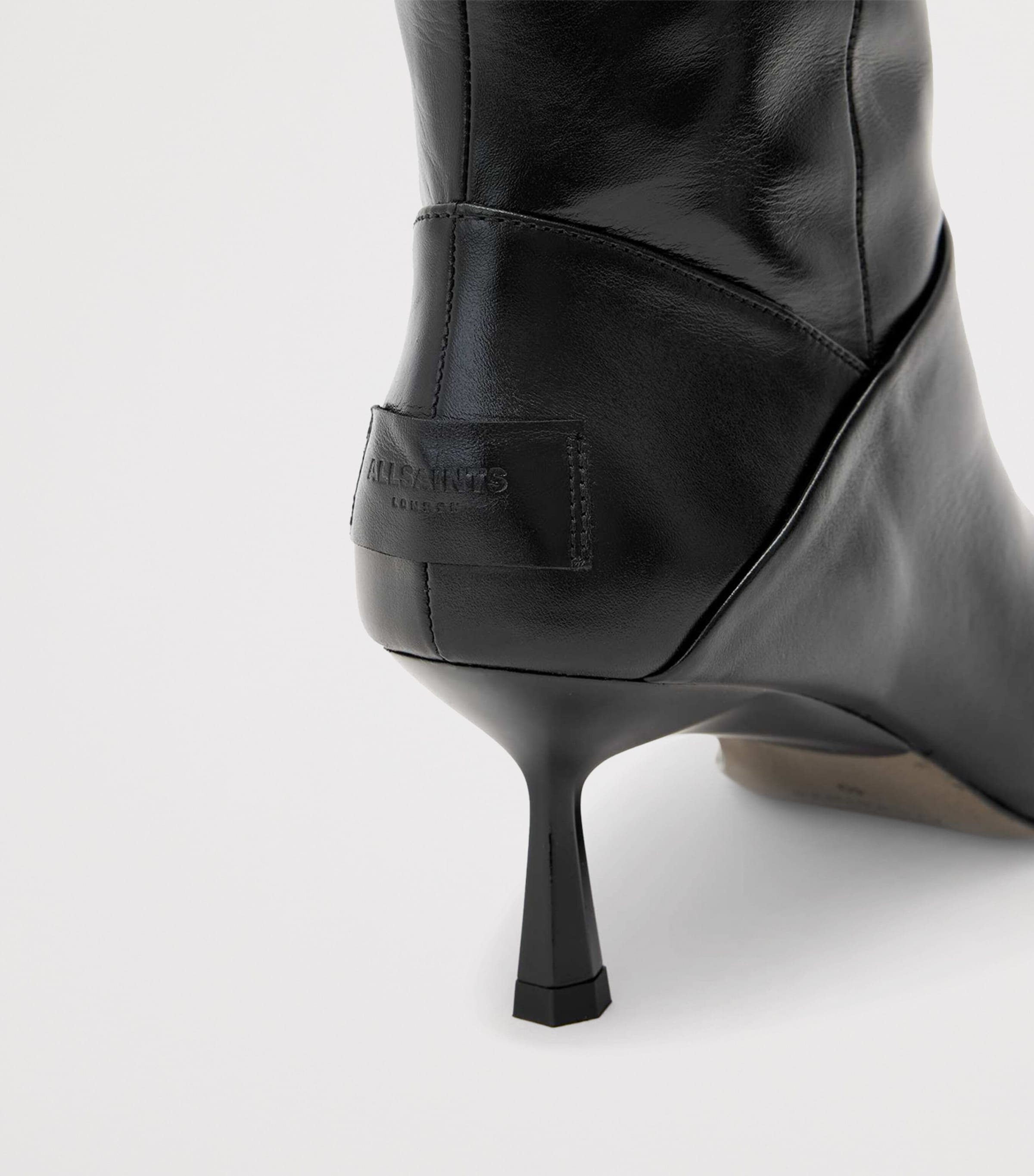 Leather Odyssey Knee-High Boots BLACK Image 8