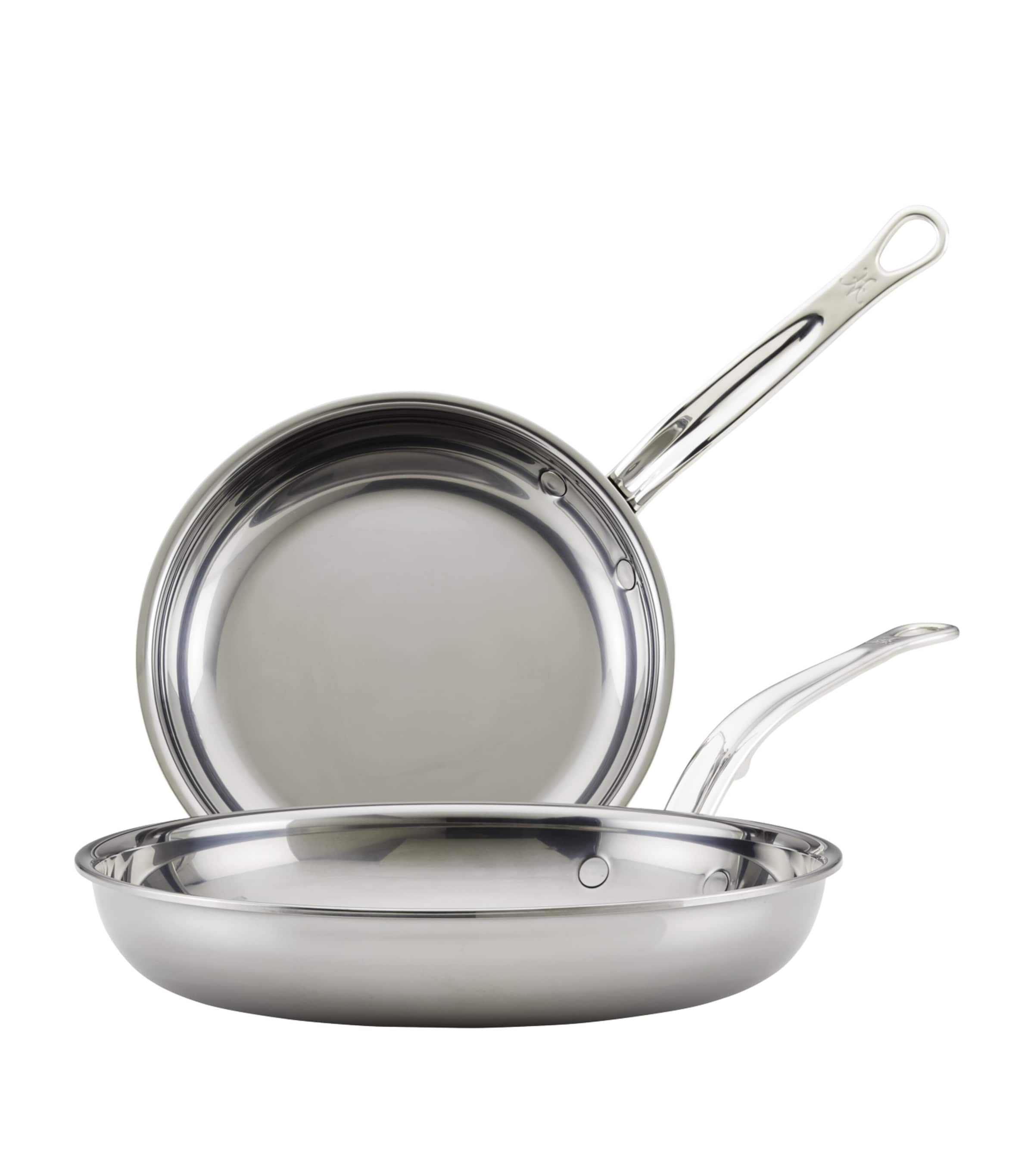 Hestan Set of 2 Nanobond Skillets Stainless Steel