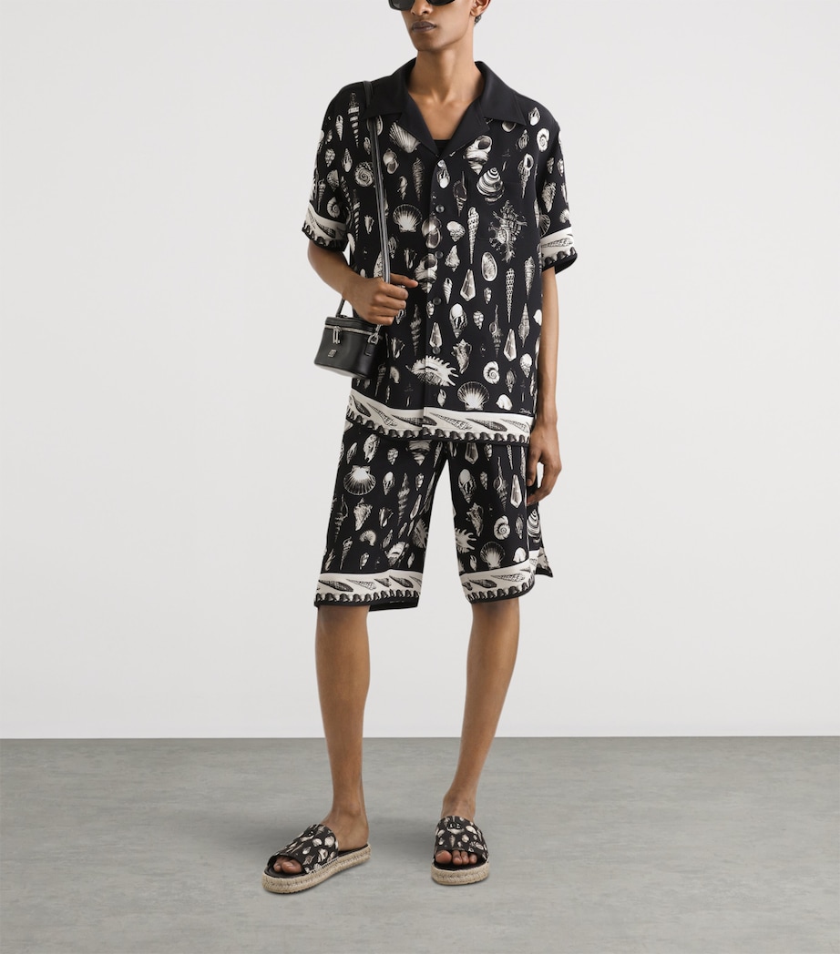 Dolce&Gabbana Mens Silk Seashell Print Shirt Conchigli Image 2