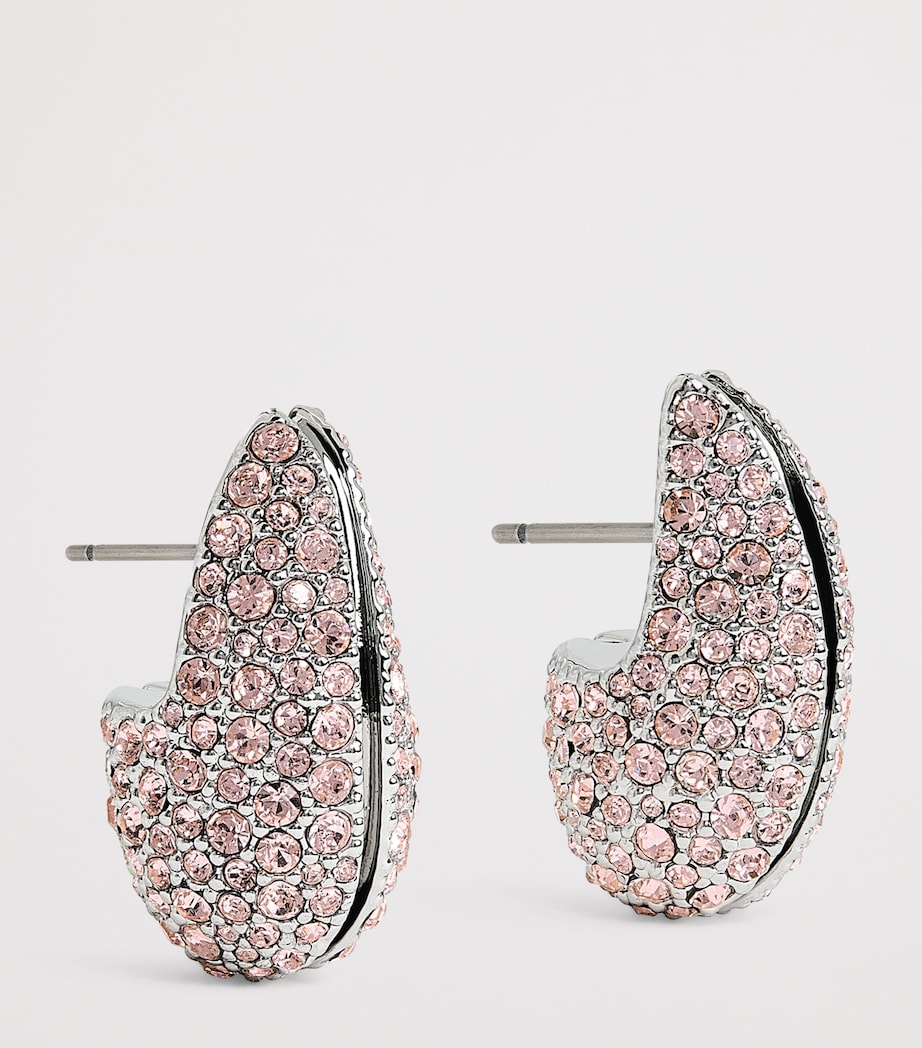 Crystal-Embellished Wave Earrings 650 VINTAGE ROSE Image 2