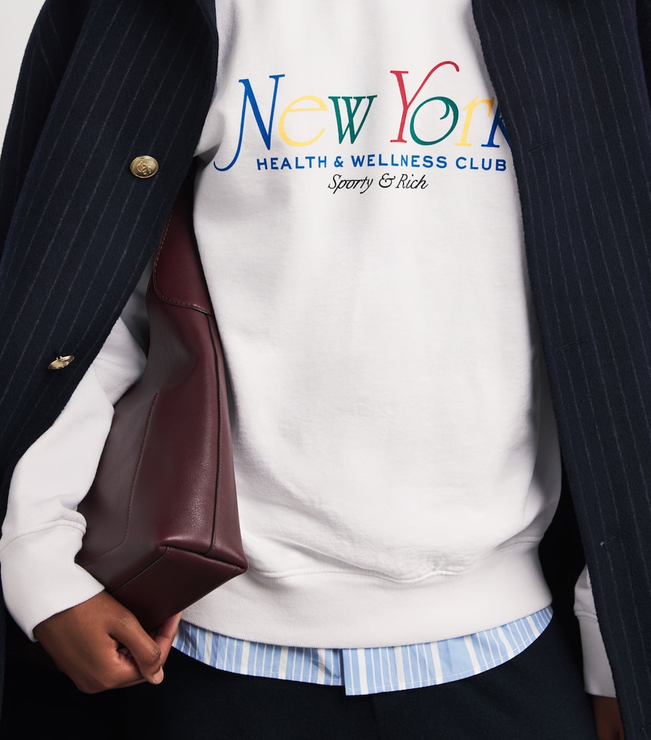 Cotton NY 94 Sweatshirt WHT/RBY/ALPNE/BLUE Image 6