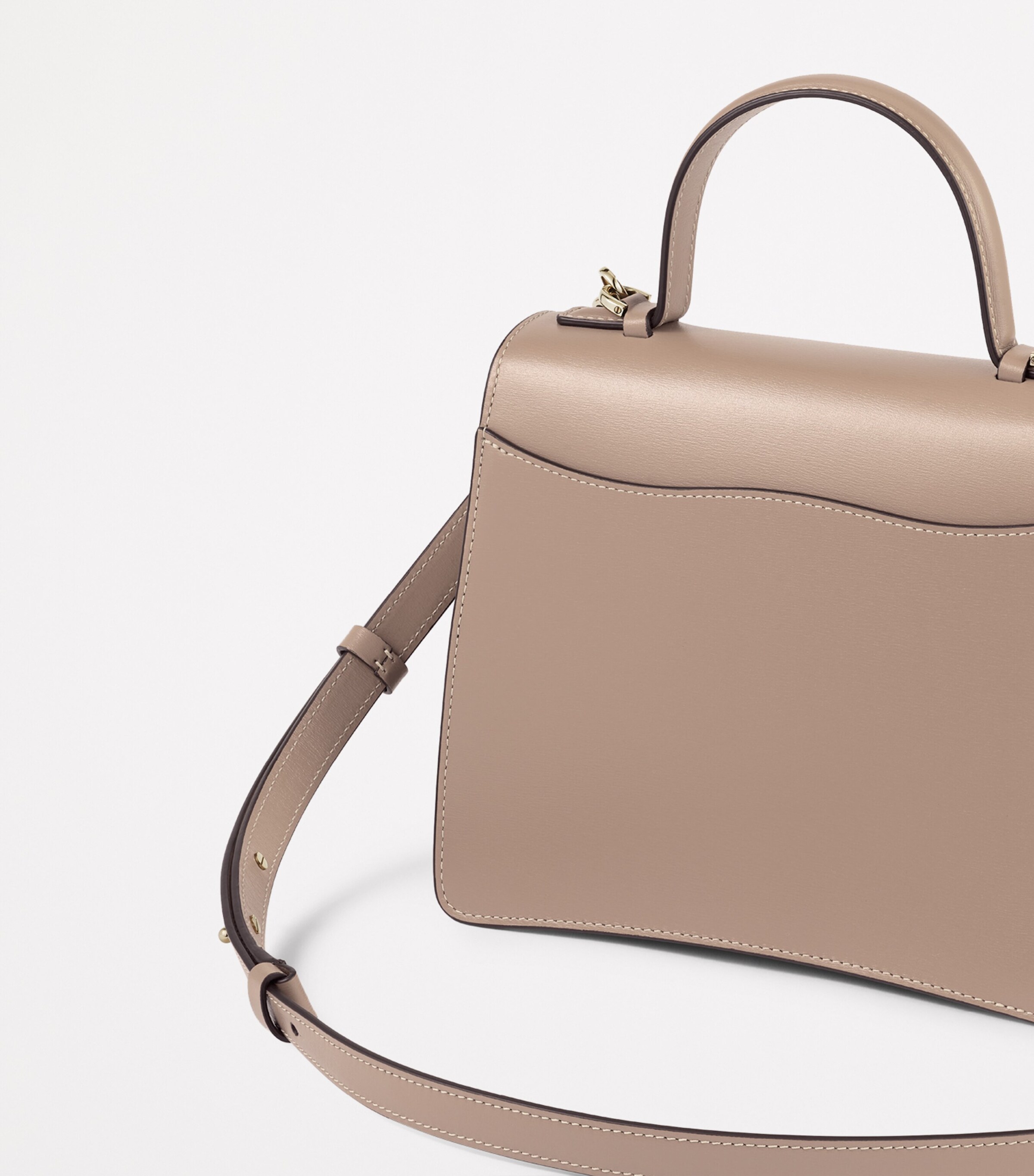 Small Leather Panthère C de Cartier Top-Handle Bag BEIGE Image 8