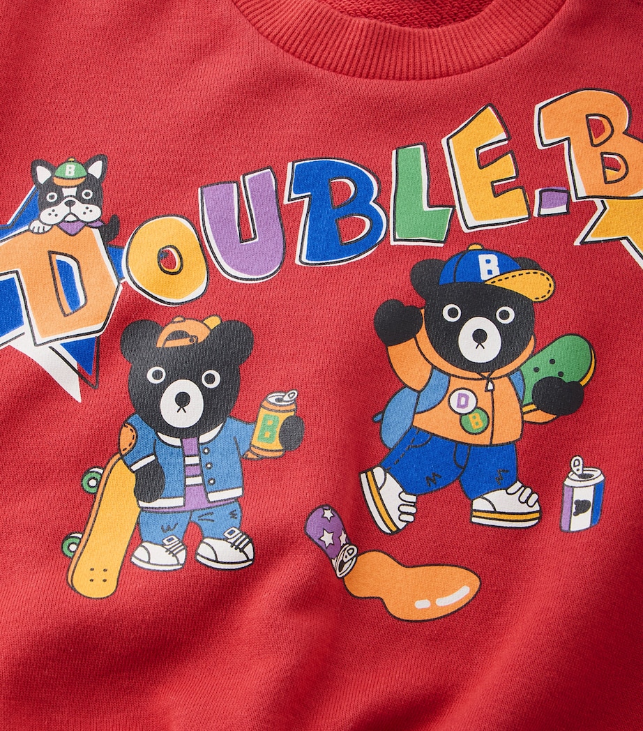 Miki House Cotton Double B Sweatshirt (12 Months-4 Years) Image 3