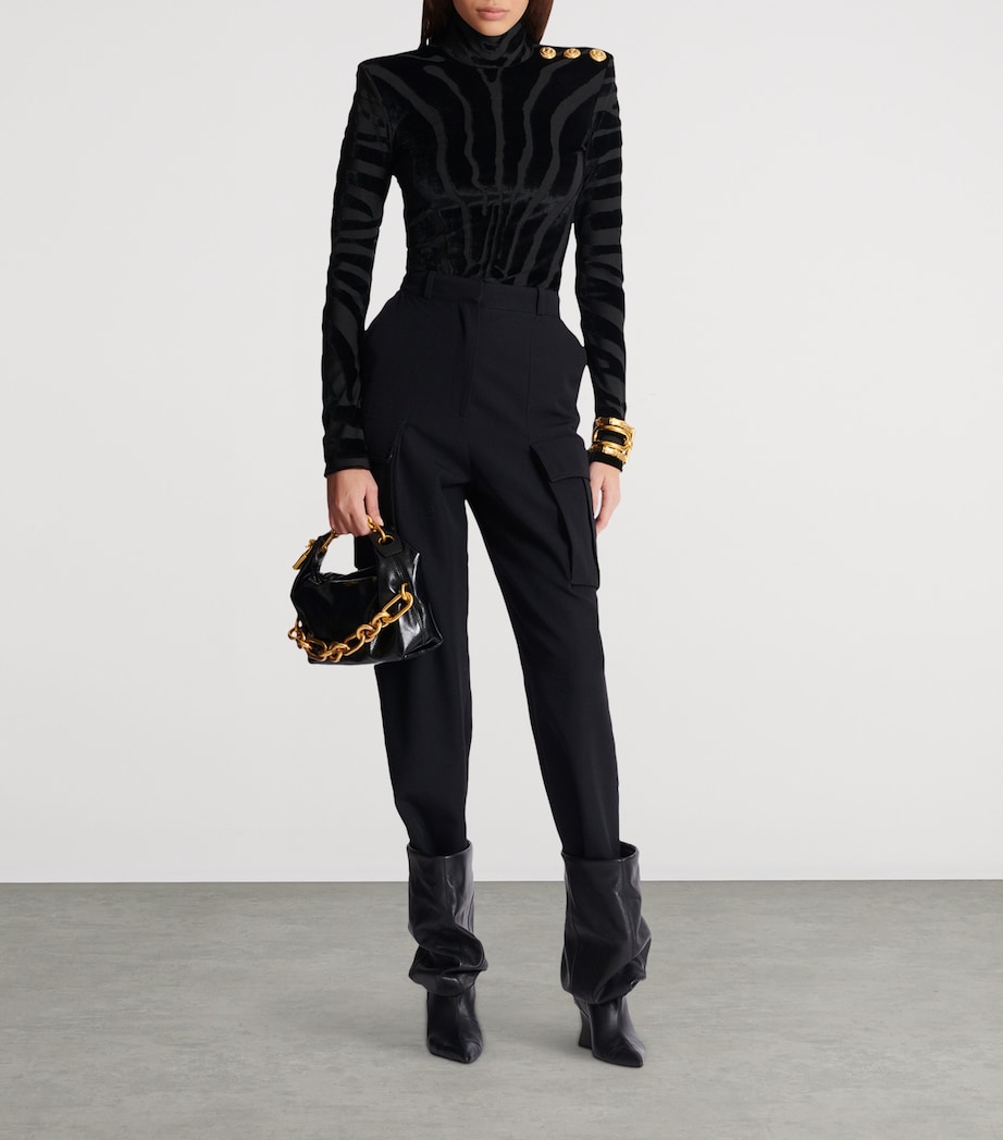 Zebra-Print Top 0PA NOIR Image 2