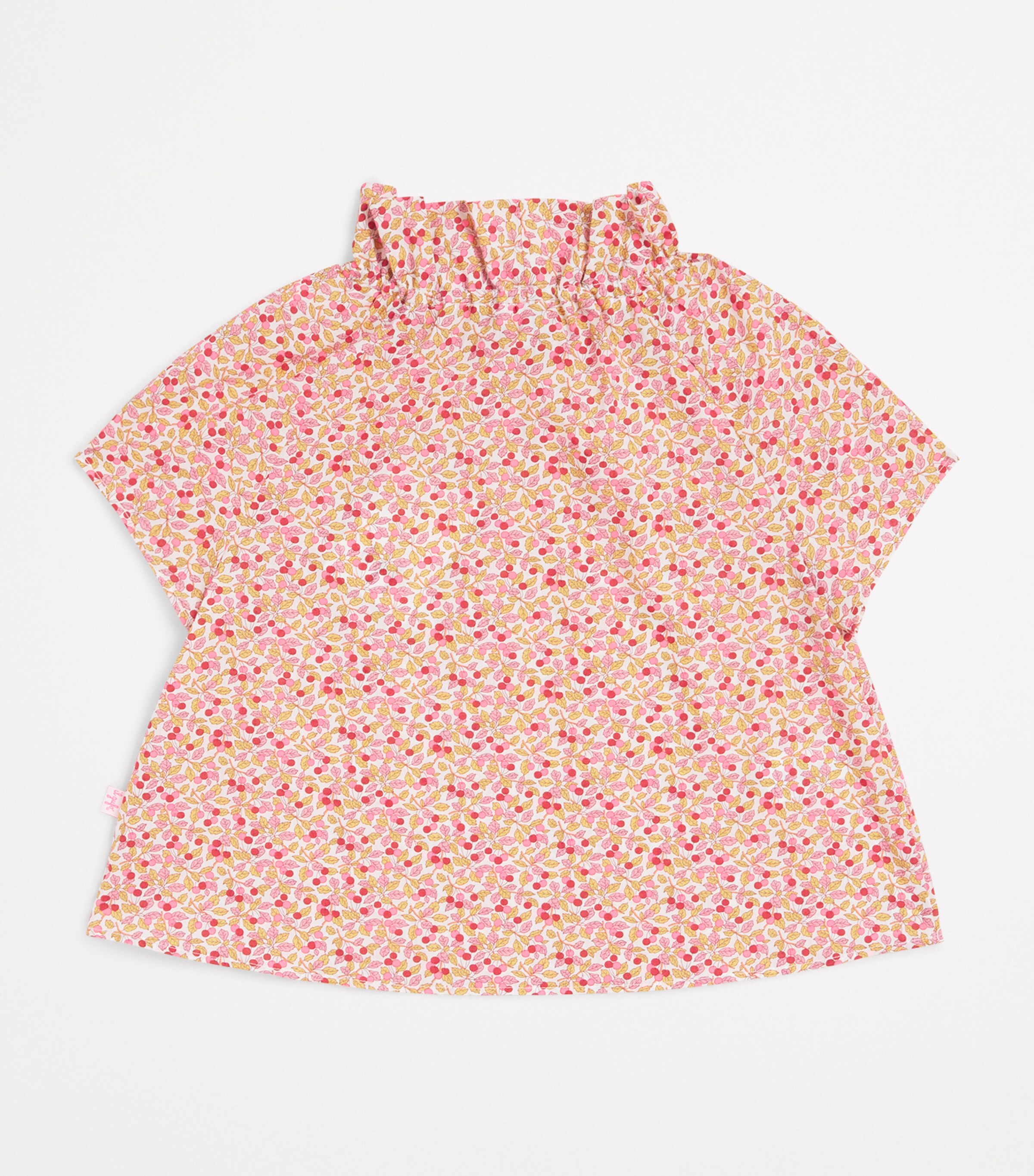 Ruffle-Neck Blouse (3-12 Years) 249 APRICOT Image 2
