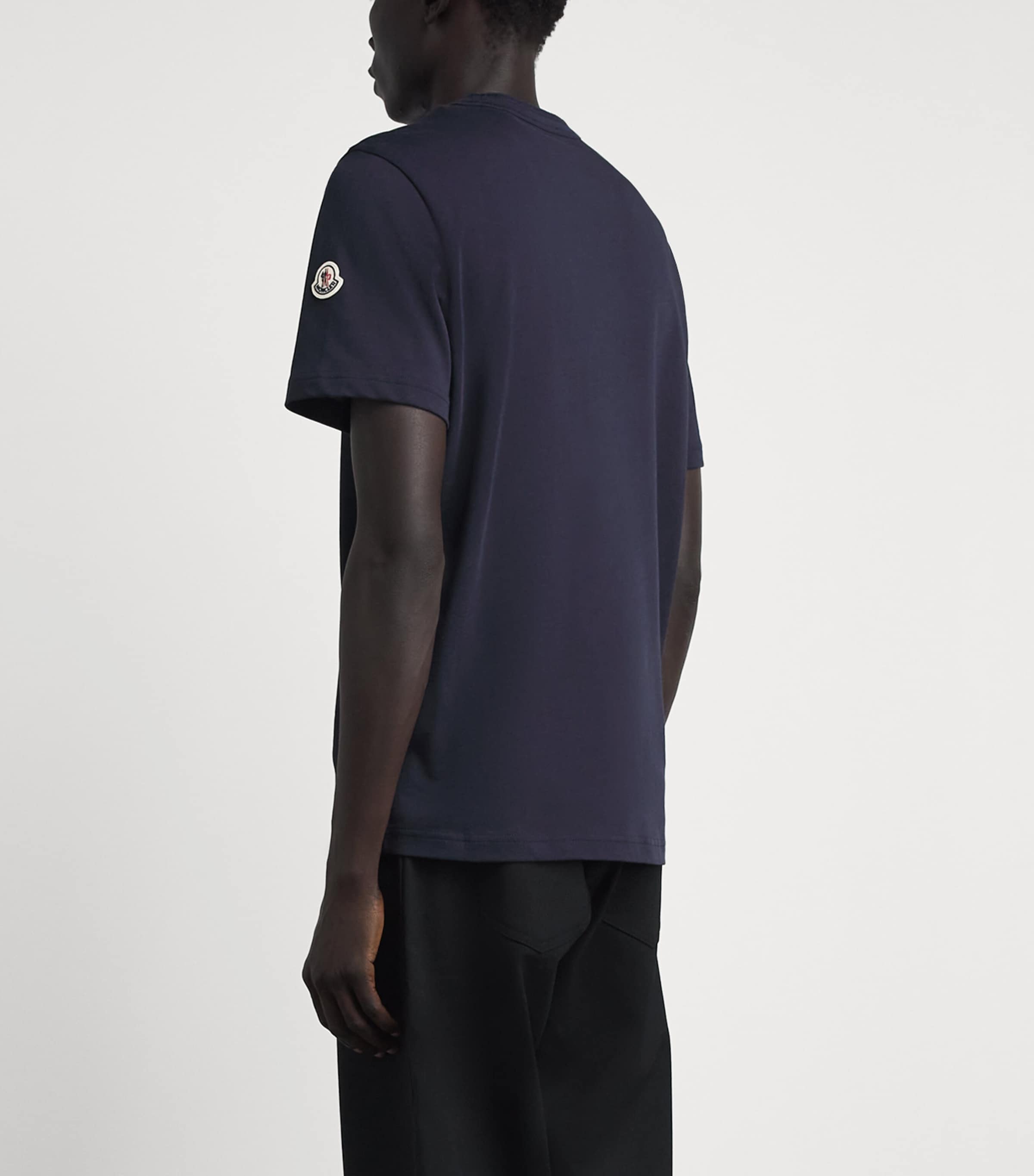 Moncler Mens Cotton Logo T-Shirt Image 5