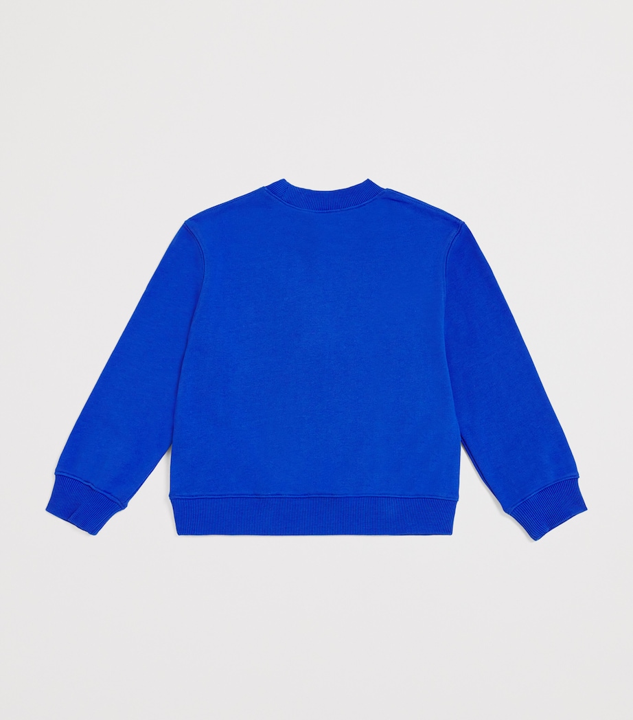 Cotton Horse Sweatshirt (2-6 Years) BLUE Image 2
