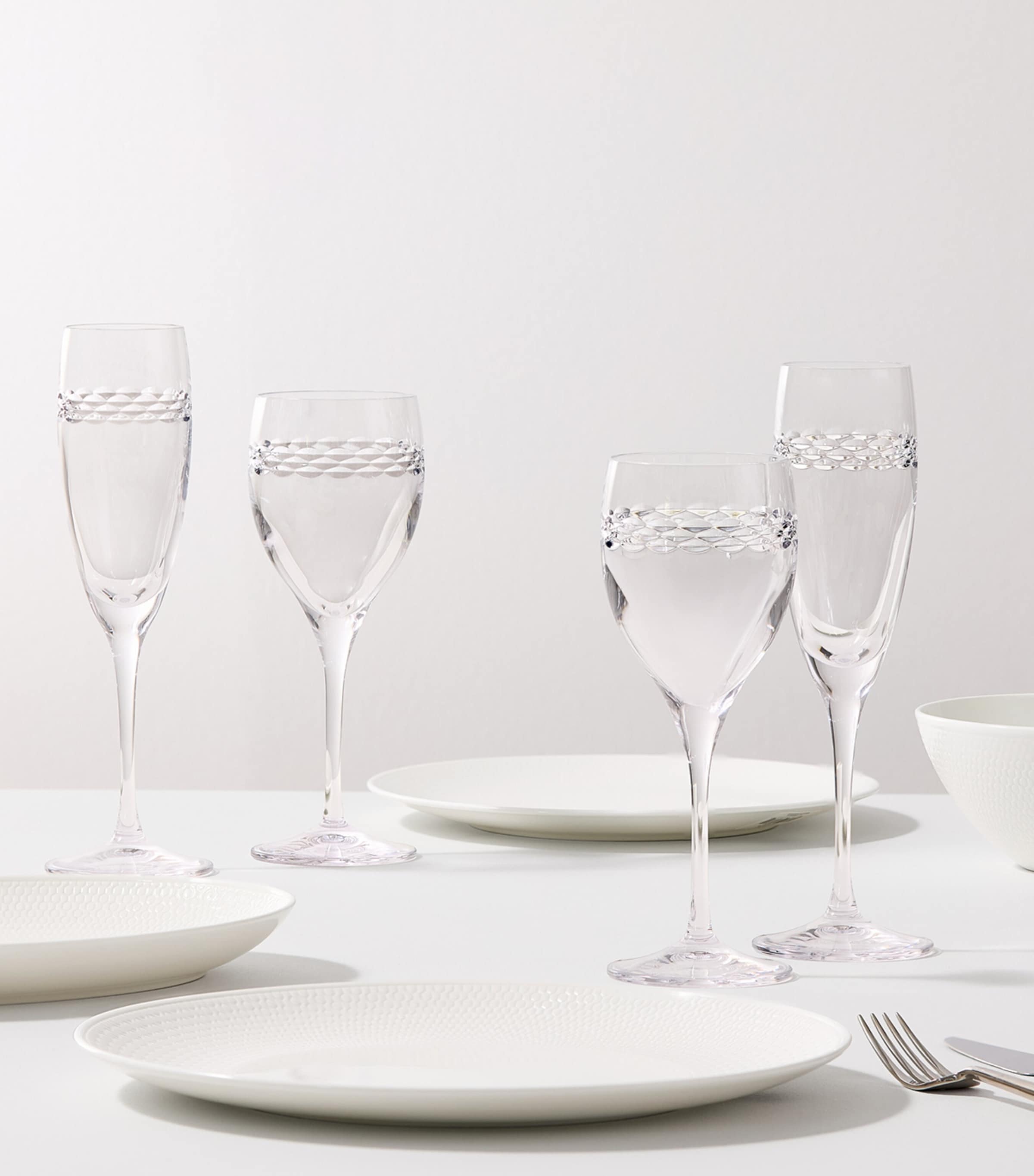 Set of 2 Crystal Neo Wine Glasses (280ml) CLEAR Image 2