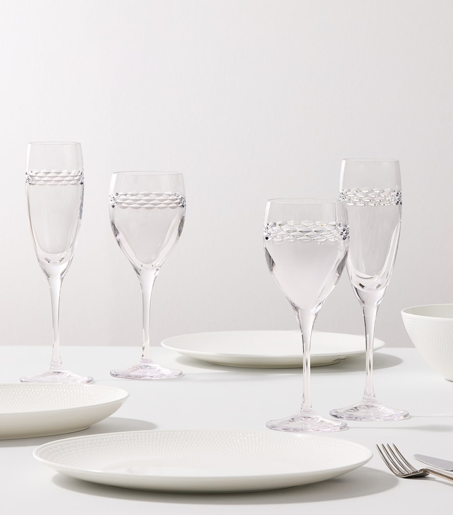 Set of 2 Crystal Neo Wine Glasses (280ml) CLEAR Image 2