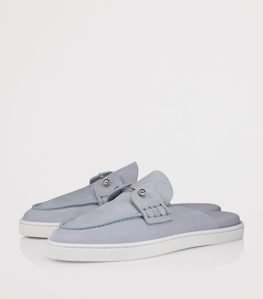 Christian Louboutin Chanme Donna Flat Leather Mules Image 3