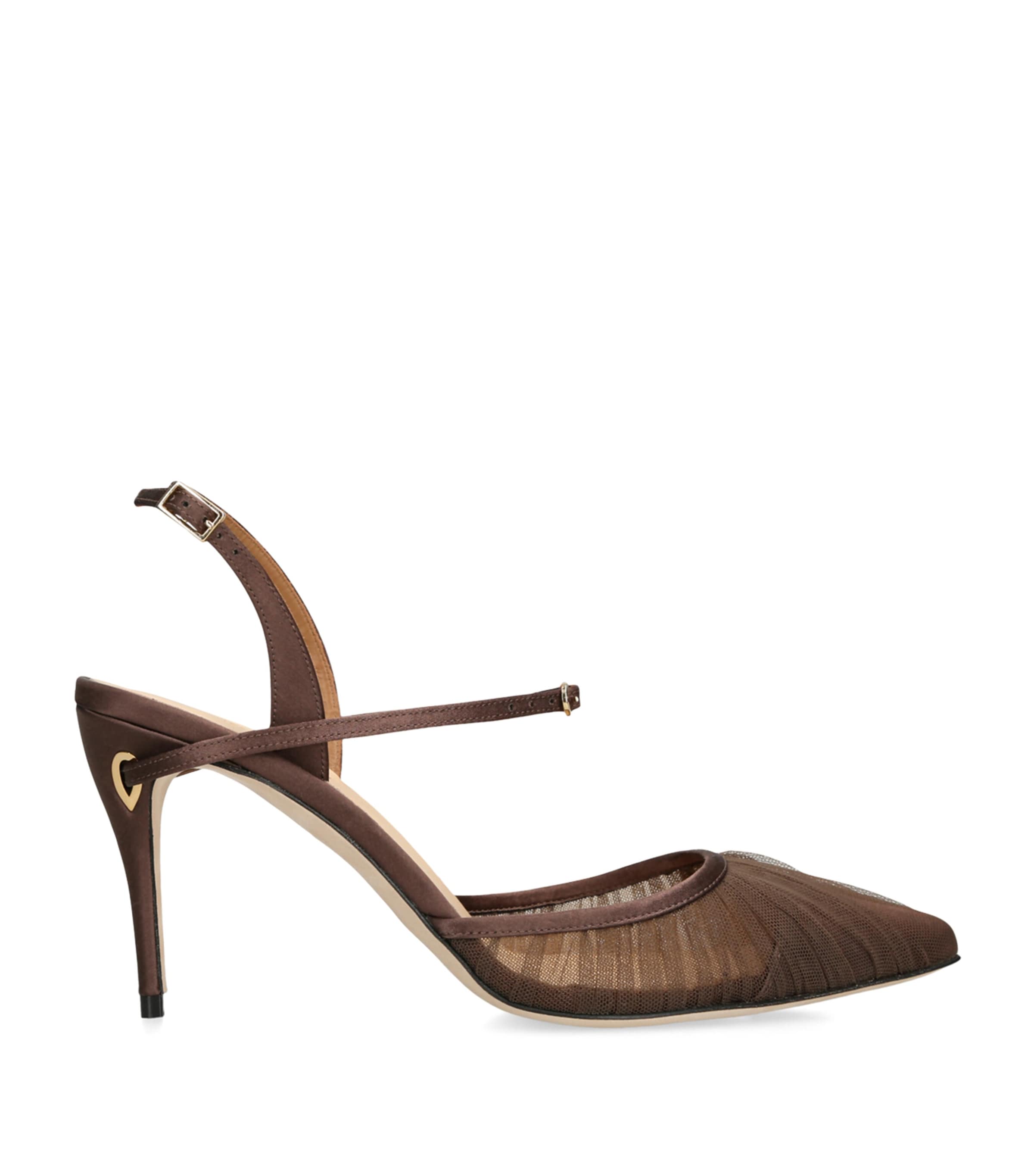 Jennifer Chamandi Brown Vittorio Slingback Pumps 85 | Harrods US