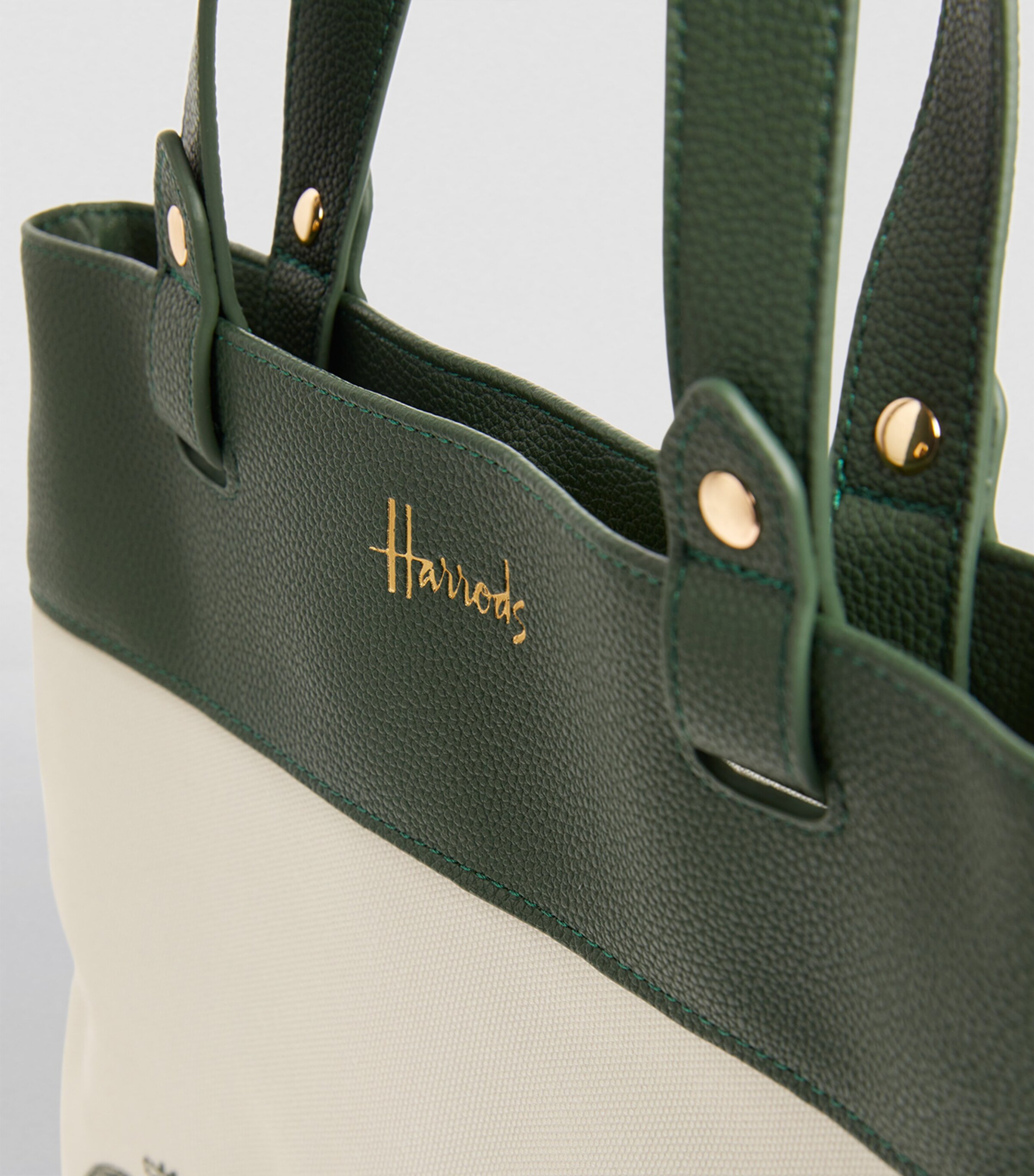 Harrods Embroidered Logo Tote Bag Image 7