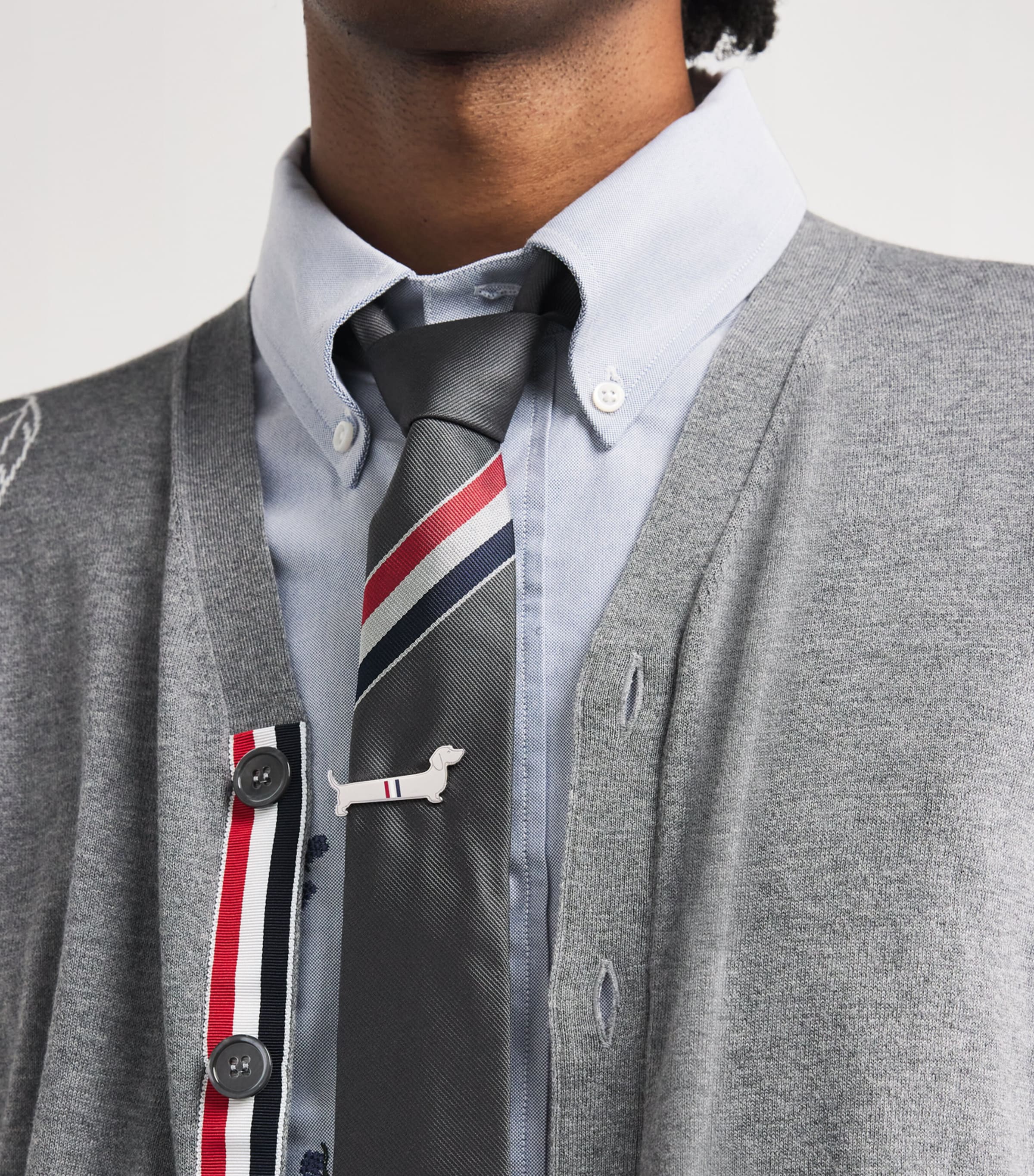Thom Browne Sterling Silver Limousine Tie Bar Silver Image 2