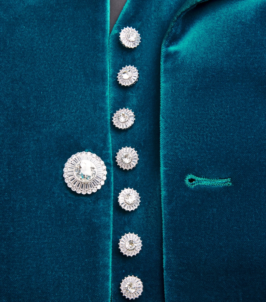 Velvet Blazer P489 BLUE BIRD Image 5