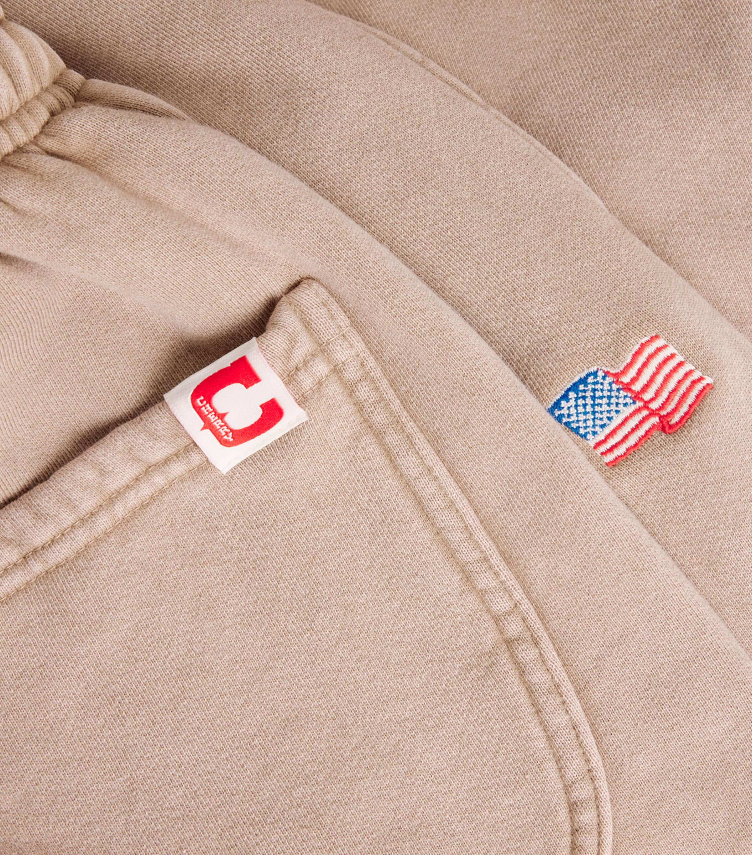 Cotton Logo Print Hollywood Sweatpants TAN Image 5