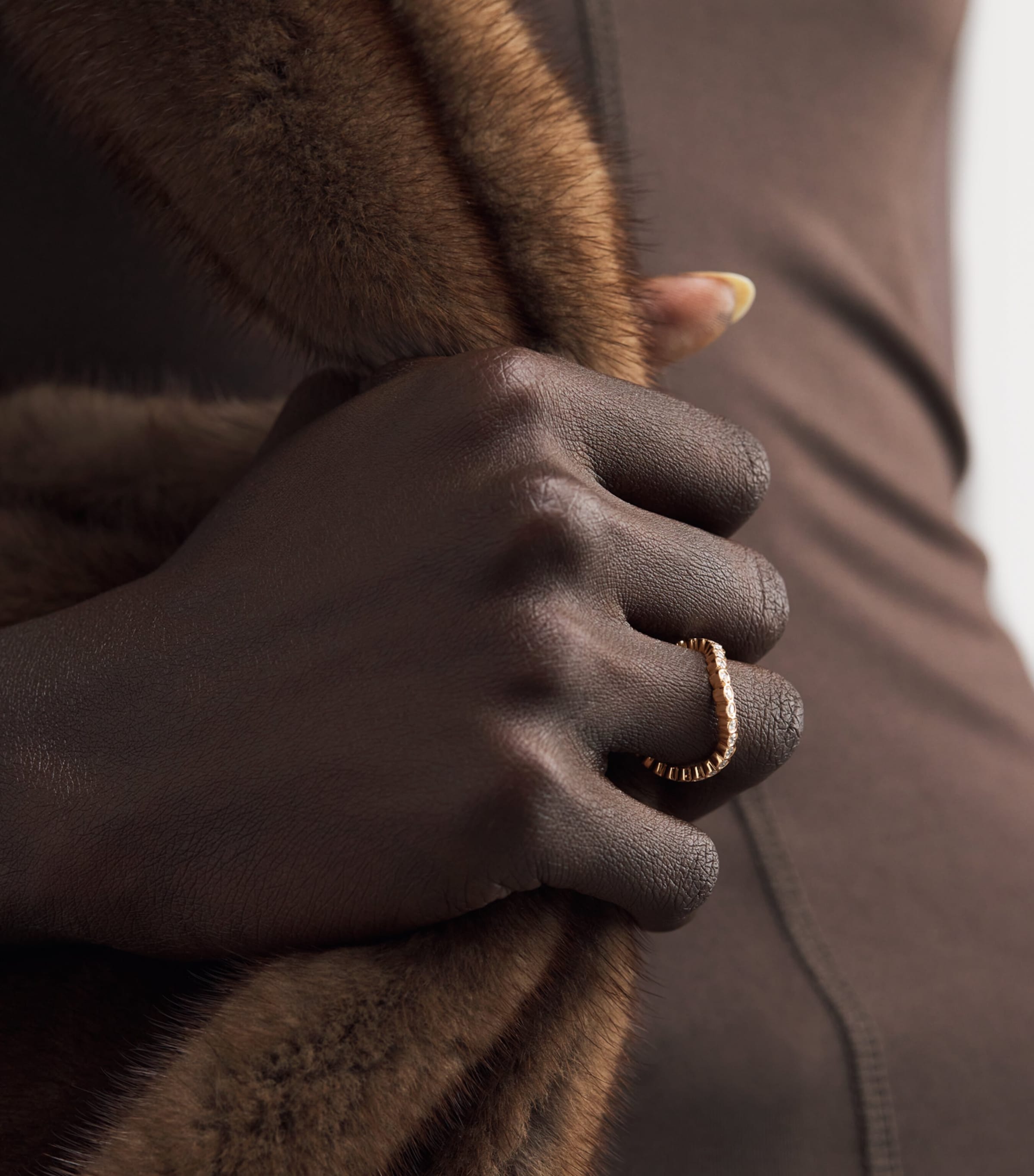 Yellow Gold and Diamond Courant Sky Ring YELLOW GOLD Image 5